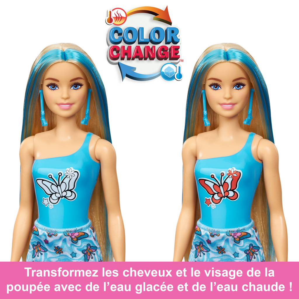 Barbie - Assortiment Poupées Color Reveal Arc-En-Ciel - Poupée Mannequin - 3 Ans Et +