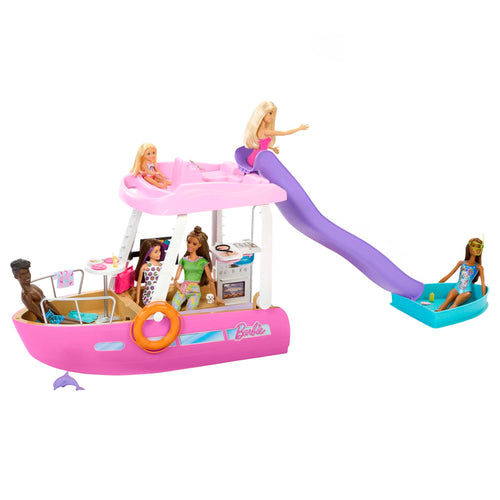 Barbie Boot Met Zwembad En Glijbaan, Droomboot Speelset En Accessoires