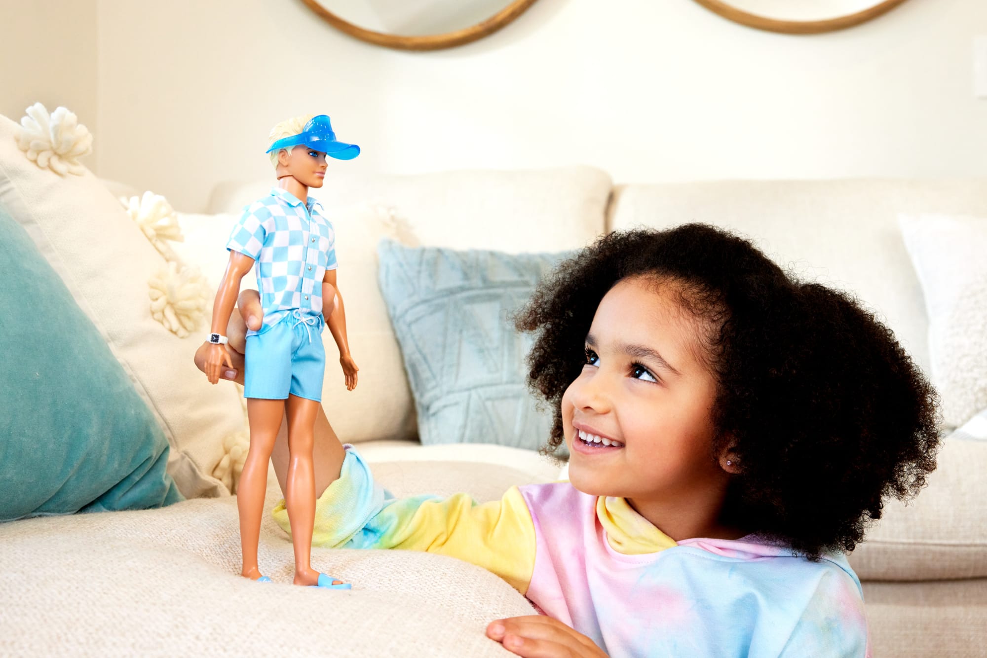 Muñeco Ken Rubio Con Bañador Y Accesorios Playeros