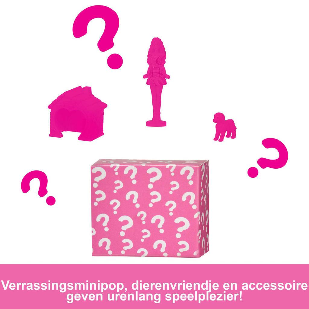 Barbie Mini Barbieland Poppenhuis Speelsets Met Pop Van Bijna 4 Cm, Meubels En Accessoires (Stijlen Kunnen Variëren)