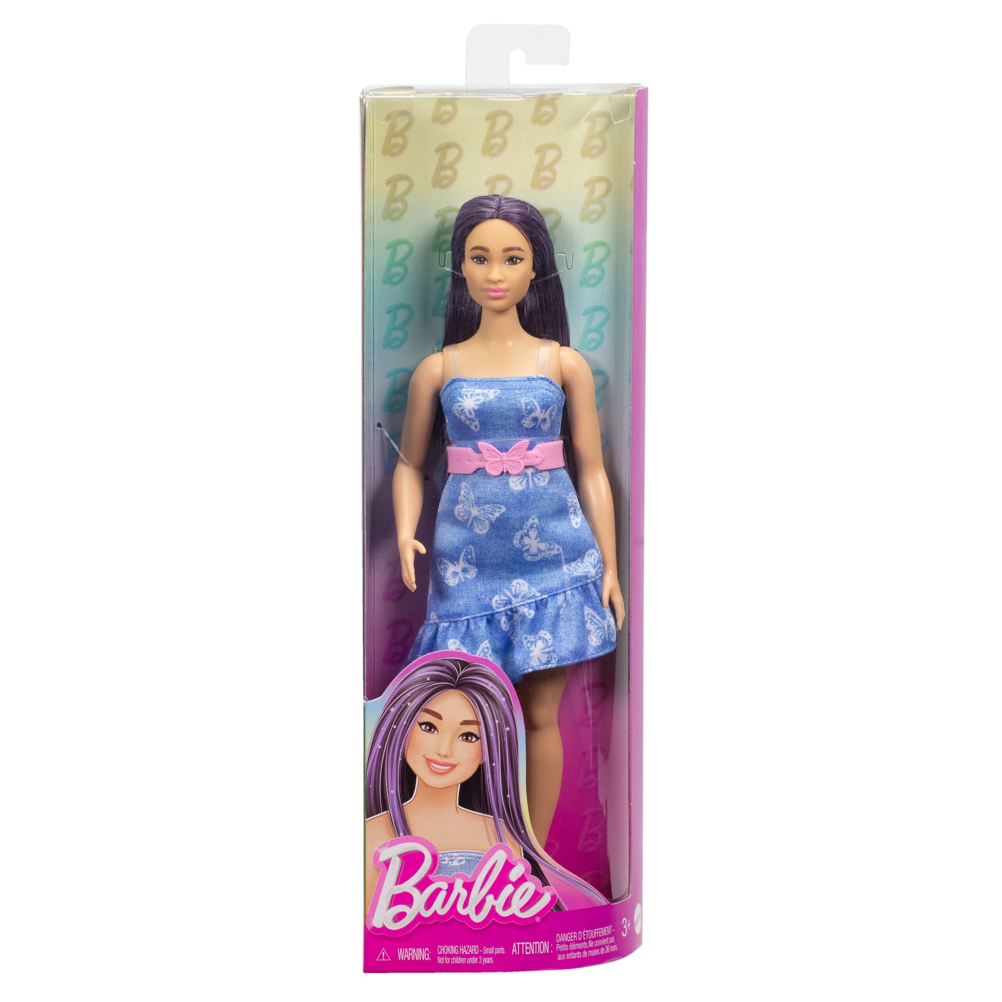 Barbie – Poupée Barbie Fashionistas Robe Azur Papillon