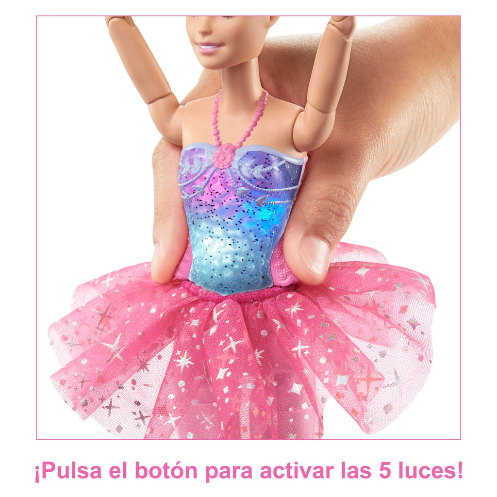 Barbie Dreamtopia Muñeca Bailarina Con Luces Mágicas +3 Años