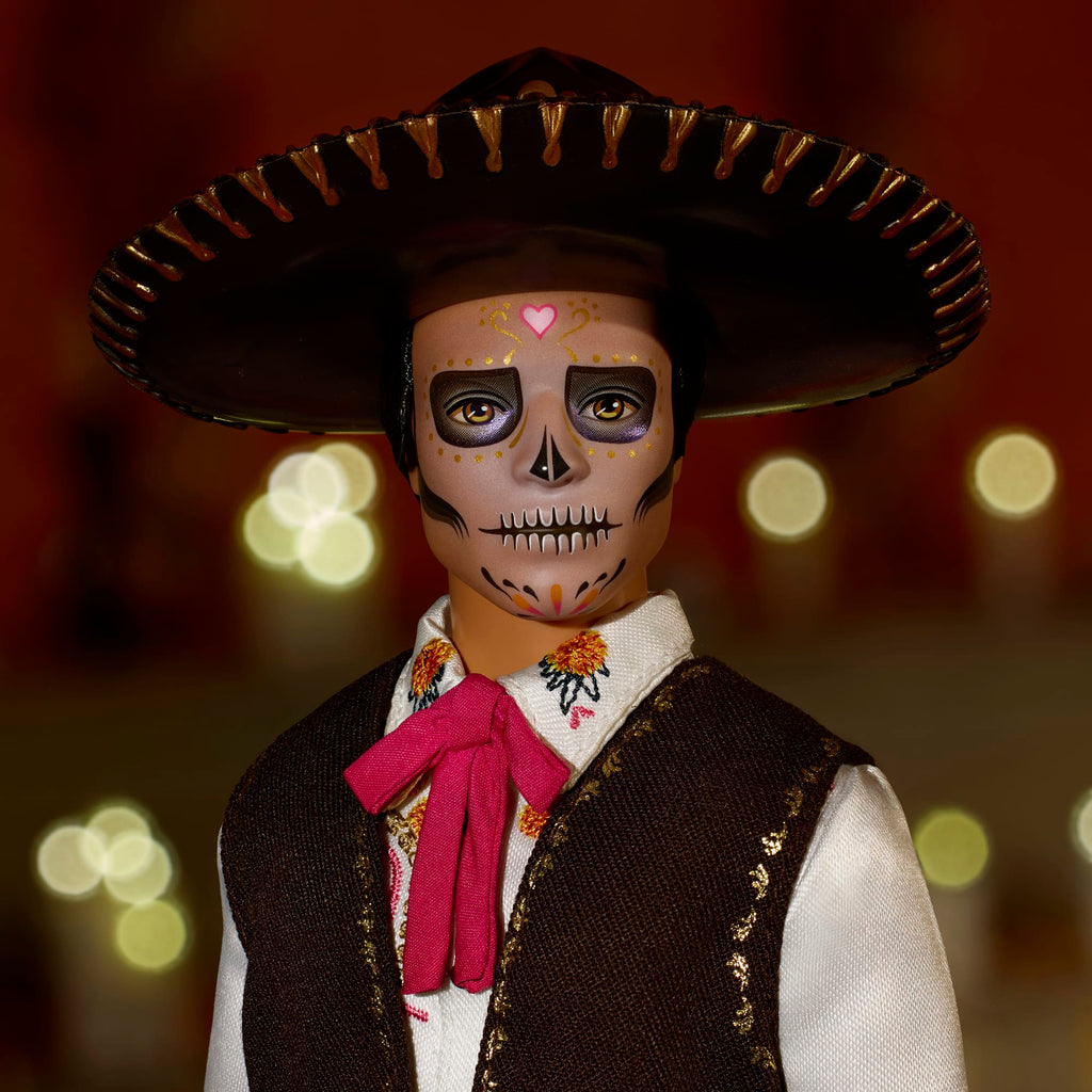 Muñeco Ken Coleccionable De La Colección Día De Muertos 2025 De Barbie Signature Con Traje Y Sombrero