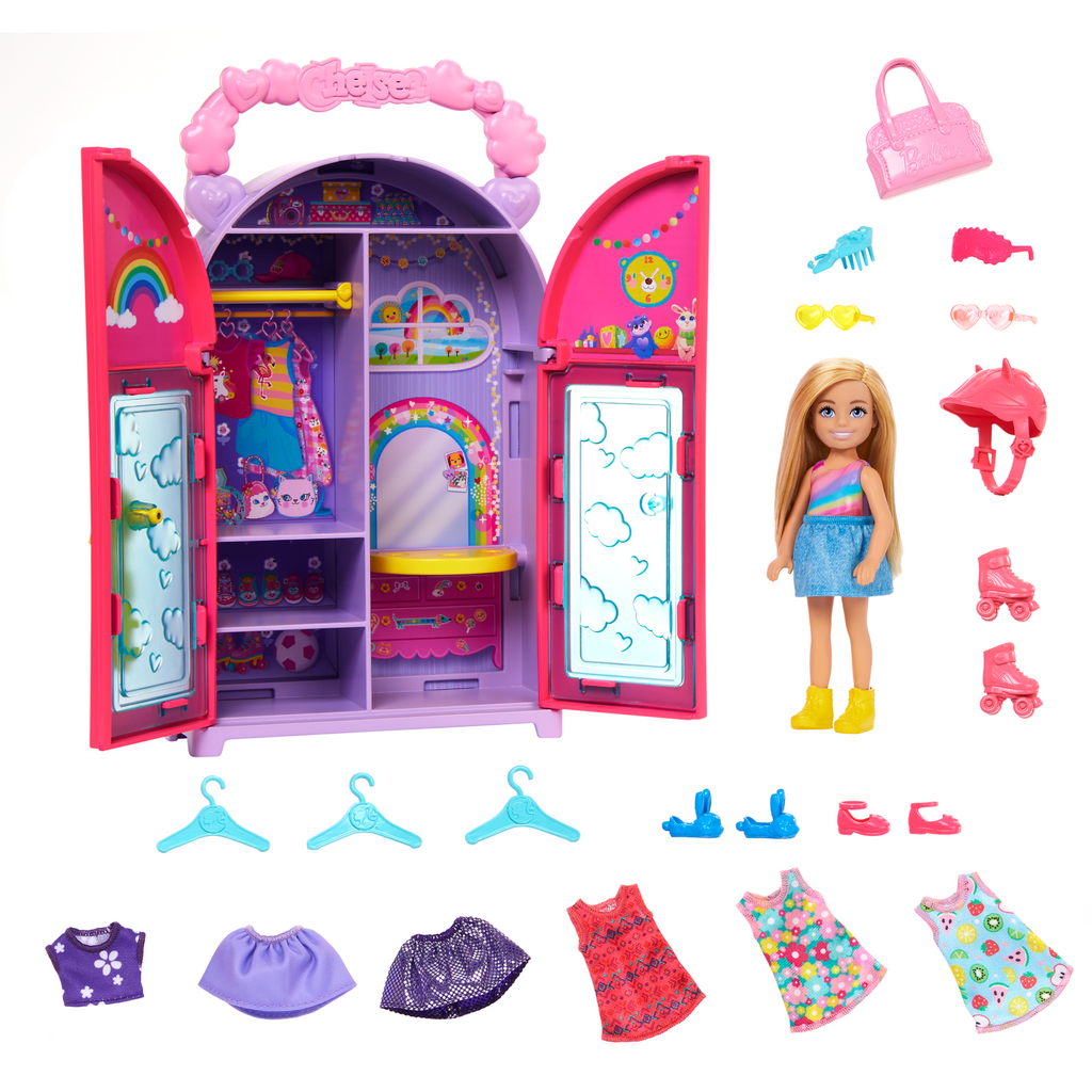 Barbie Chelsea Pop En Kast Speelset Met Kleding En Accessoires
