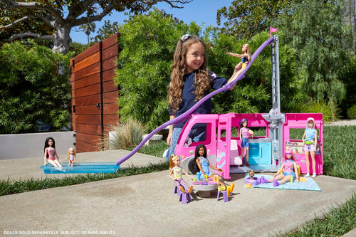 Barbie Camper Dei Sogni Veicolo Alto 76,2 Cm Con Piscina, Scivolo E Oltre 60 Accessori