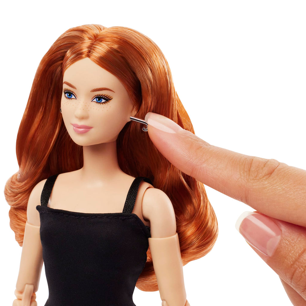 Barbie Basics Sammelpuppe, Modell 4 Mit Roten Locken, Schwarzem Kleid Und Plateauschuhen