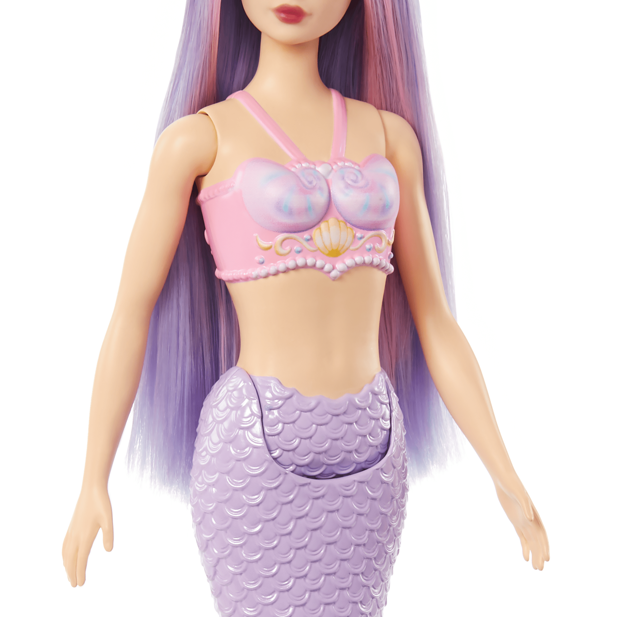 Barbie Sirena Con Capelli Lilla, Coda E Cerchietto Viola