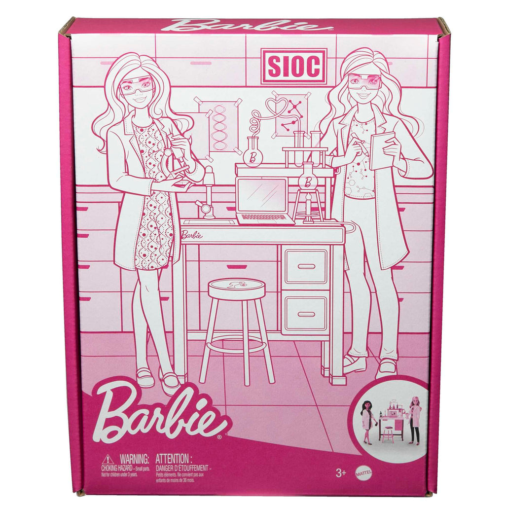 Barbie Bilim Laboratuvarı Oyun Seti, 2 Bebek, Laboratuvar Tezgahı Ve 10'Dan Fazla Aksesuar