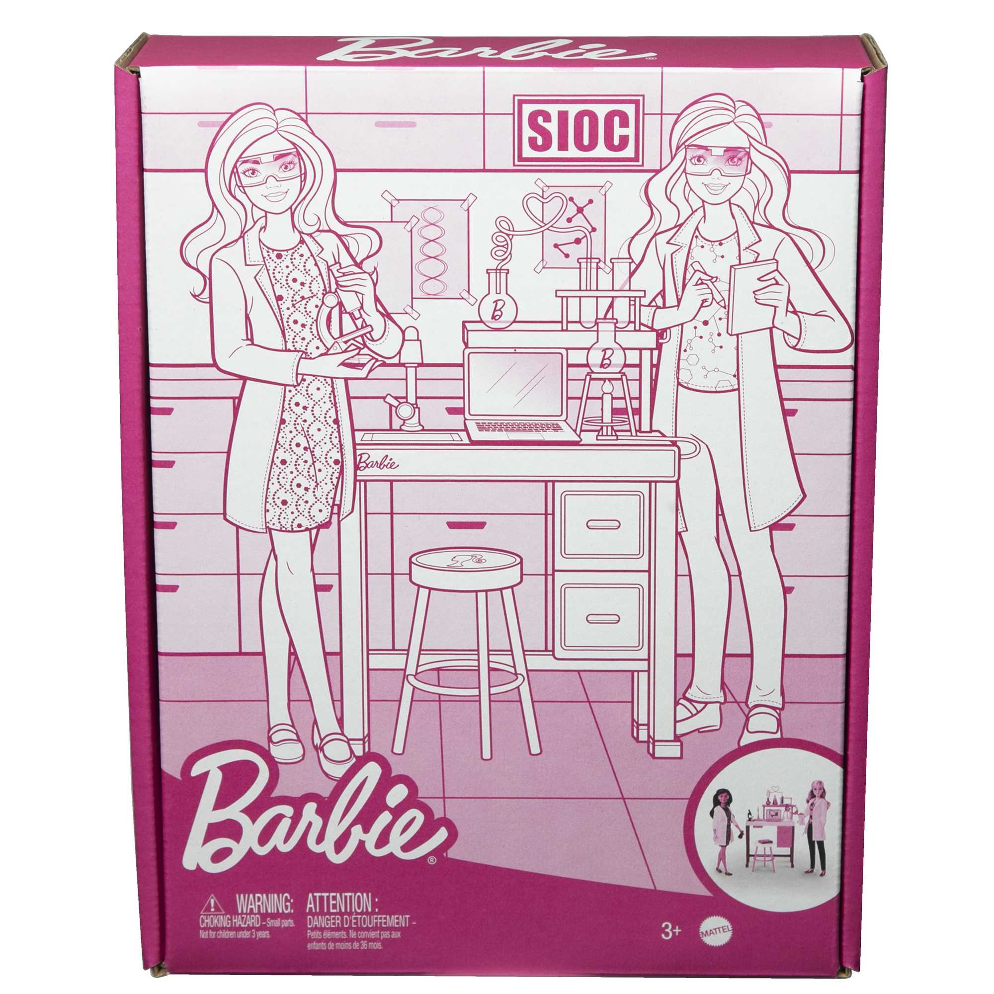 Barbie Bilim Laboratuvarı Oyun Seti, 2 Bebek, Laboratuvar Tezgahı Ve 10'Dan Fazla Aksesuar