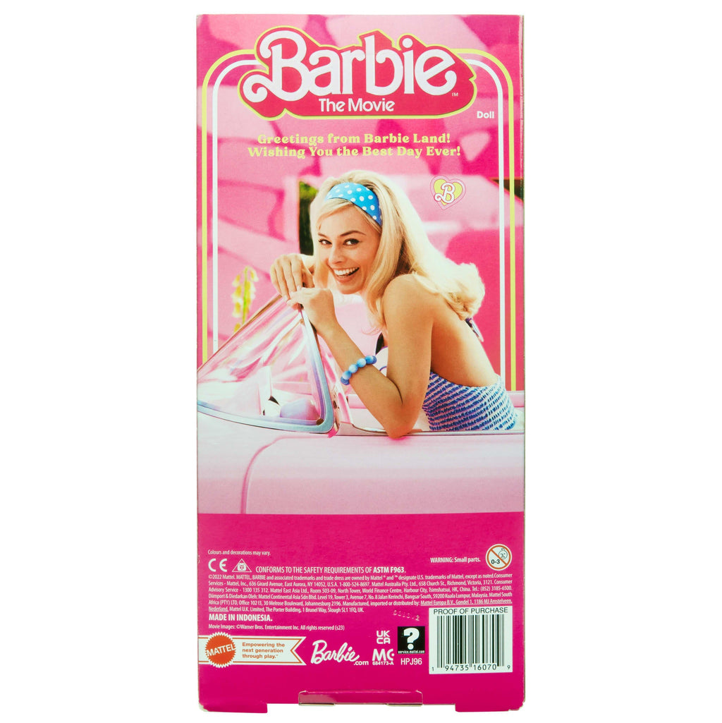 Barbie Le Film-Poupée Barbie En Robe Vichy Rose À Collectionner