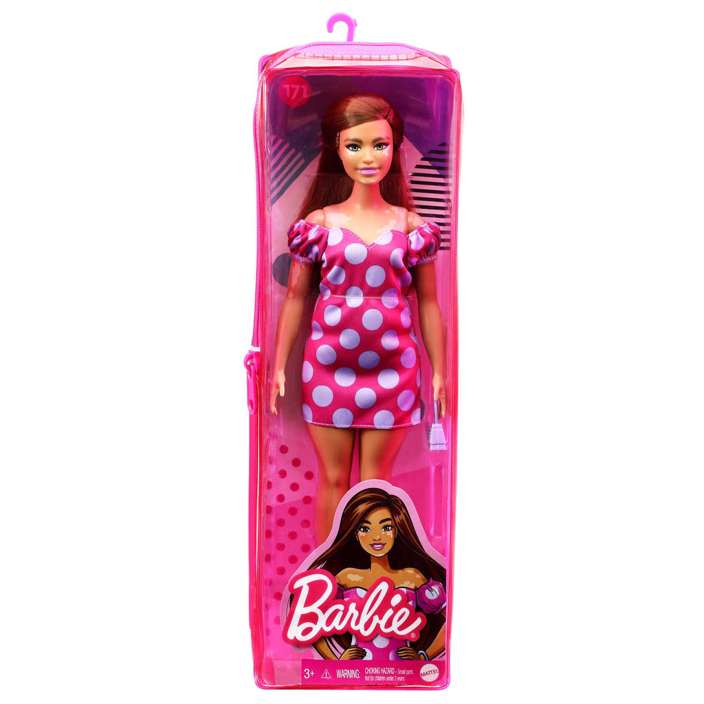 Barbie Fashionistas Puppe (Vitiligo) Im Schulterfreien Polka Dot Kleid