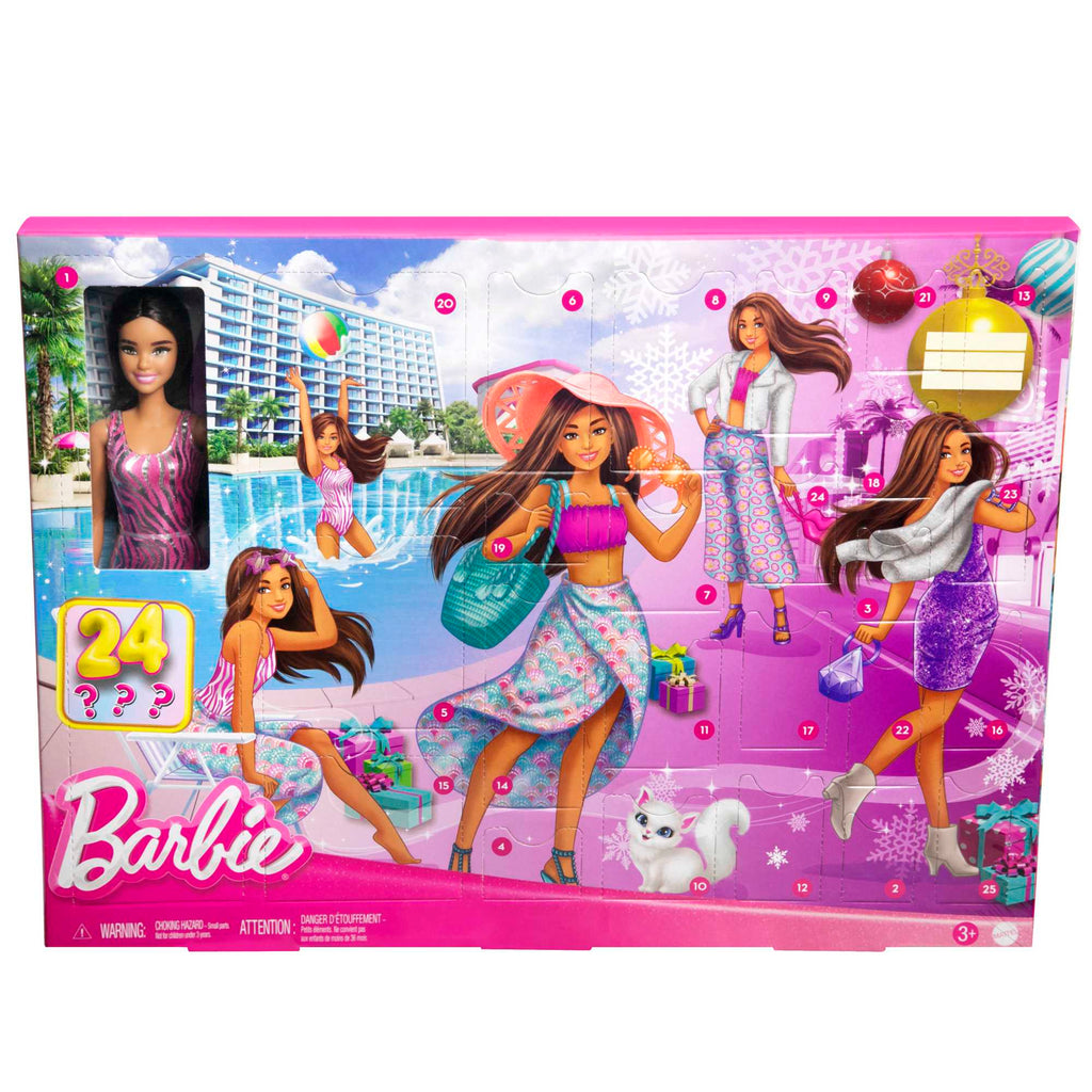 Barbie - Calendrier De L’Avent-Poupée Et 24 Vêtements Et Accessoires