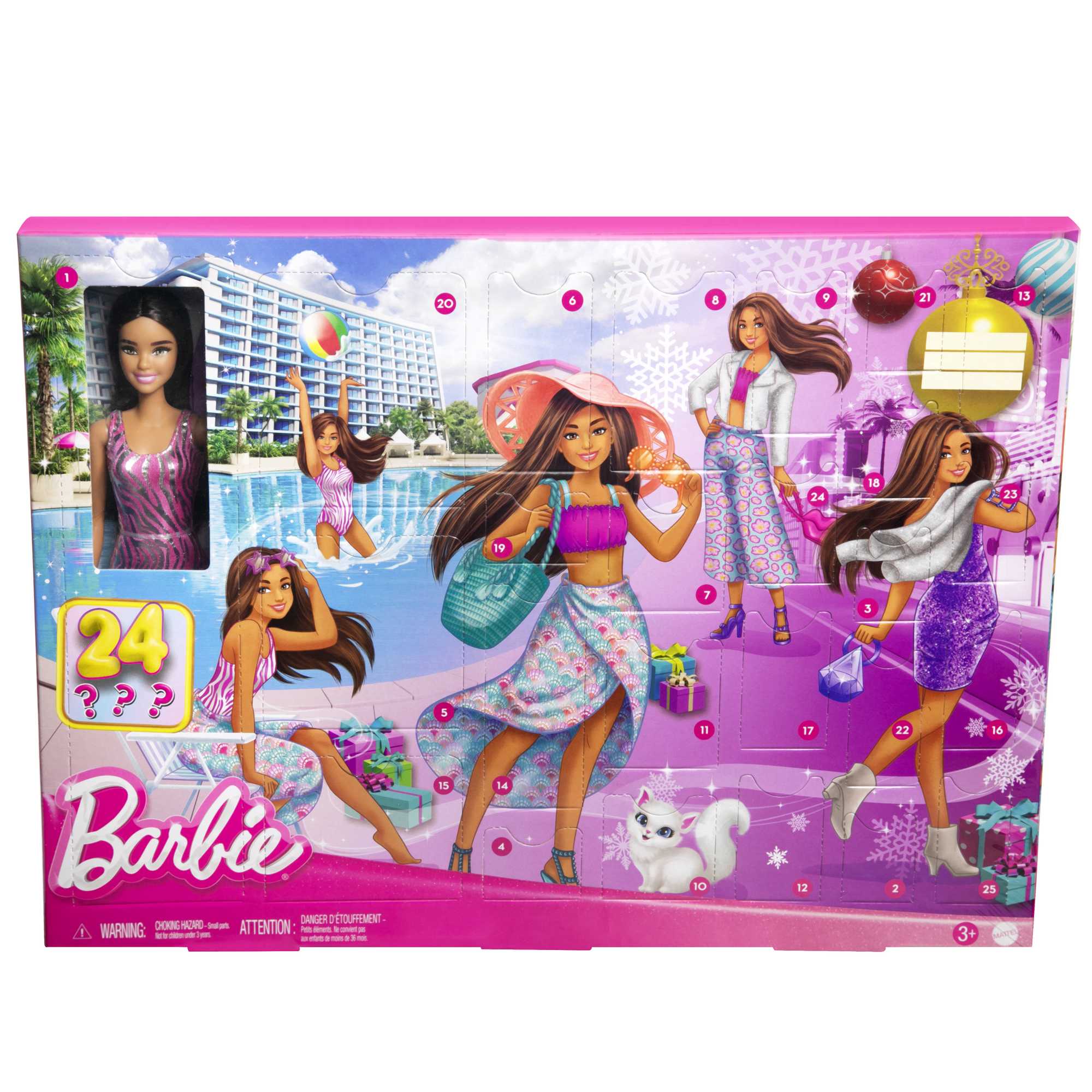 Barbie - Calendrier De L’Avent-Poupée Et 24 Vêtements Et Accessoires