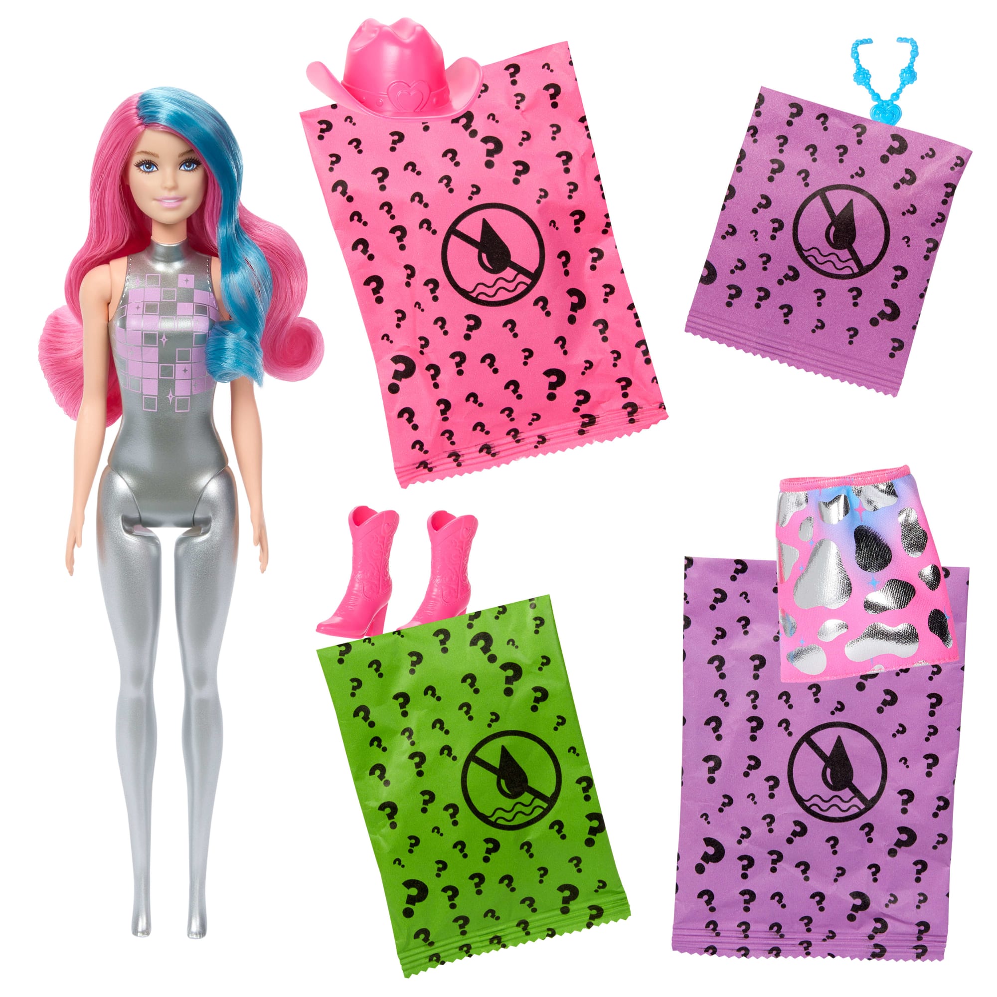 Barbie-Poupée Barbie Color Reveal-Série Disco Star 6 Surprises