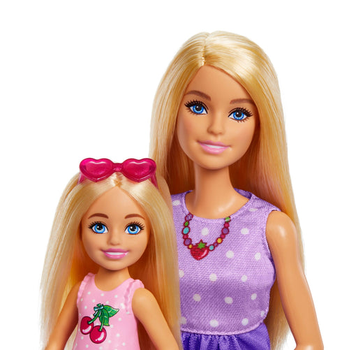 Barbie Aile Ve DOStlar Serisi Bebekler Ve Aksesuarlar, 2 Bebek Ve 9 Aksesuar Ile Piknik Temalı Oyun Seti