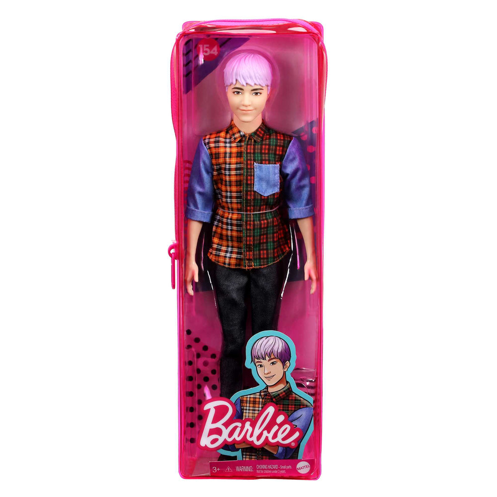 Barbie Ken Fashionistas Puppe Mit Lila Haar, Anziehpuppe, Modepuppe
