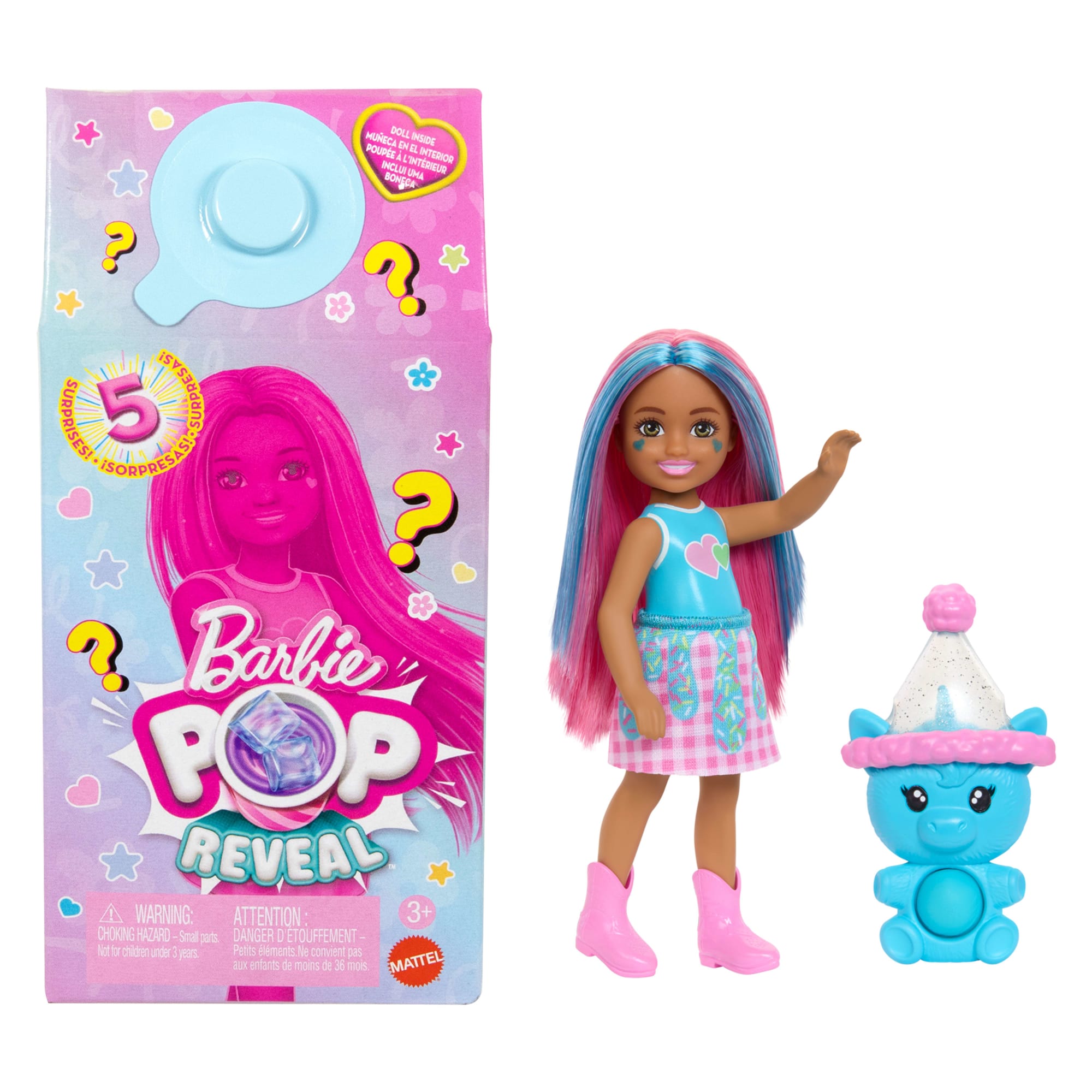 Barbie Chelsea Pop Reveal Serie Frullati, Bambola Profumata E Con Effetto Cambia Colore (I Modelli Possono Variare)
