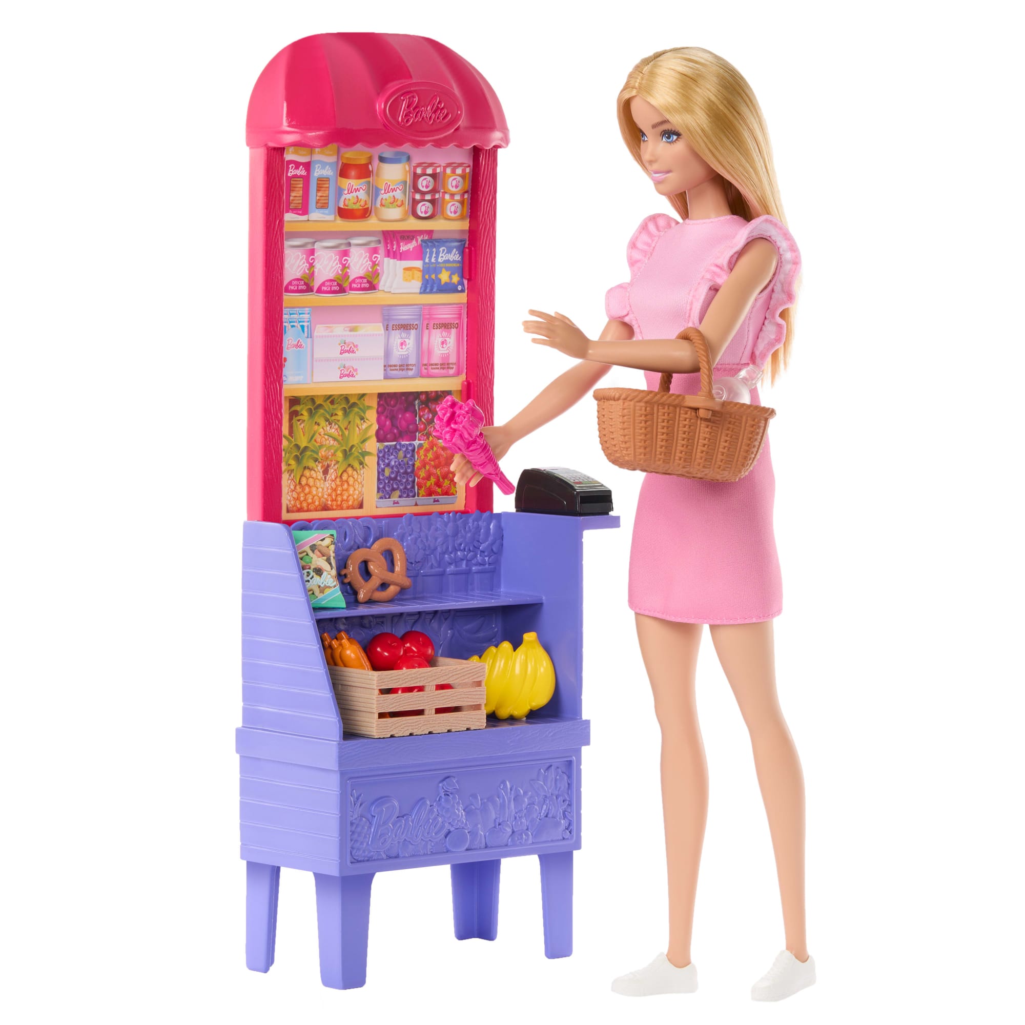 Barbie Und Teresa Rezept Für Freundschaft Malibu Auf Dem Markt Puppen- Und Spielset Mit 11 Zubehörteilen