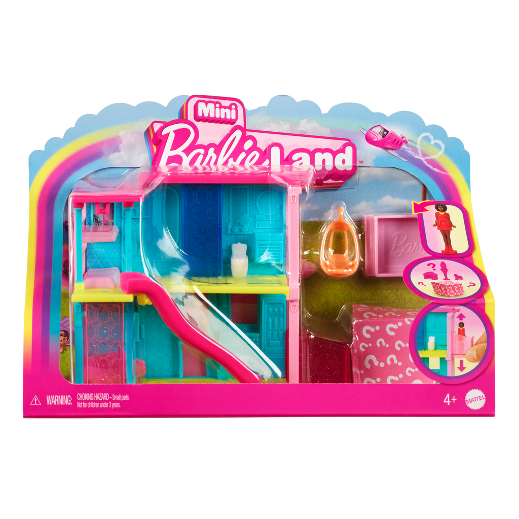 Barbie Mini Barbieland Poppenhuis Speelsets Met Pop Van Bijna 4 Cm, Meubels En Accessoires (Stijlen Kunnen Variëren)