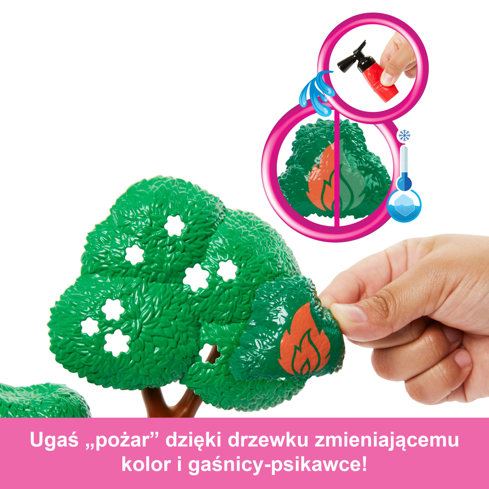 Barbie Strażaczka Zestaw Remiza strażacka, lalka i akcesoria