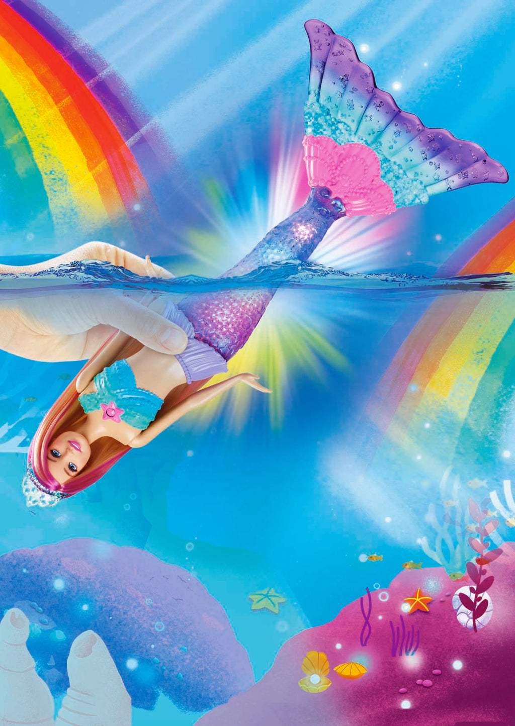 Barbie Dreamtopia Sirena Luci Scintillanti Bambola Con Giochi Di Luce, Dai 3 AI 7 Anni