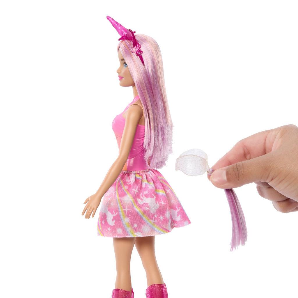 Barbie Eenhoornpoppen Met Fantasiekapsel, Outfits Met Kleurverloop En Accessoires in Eenhoornstijl
