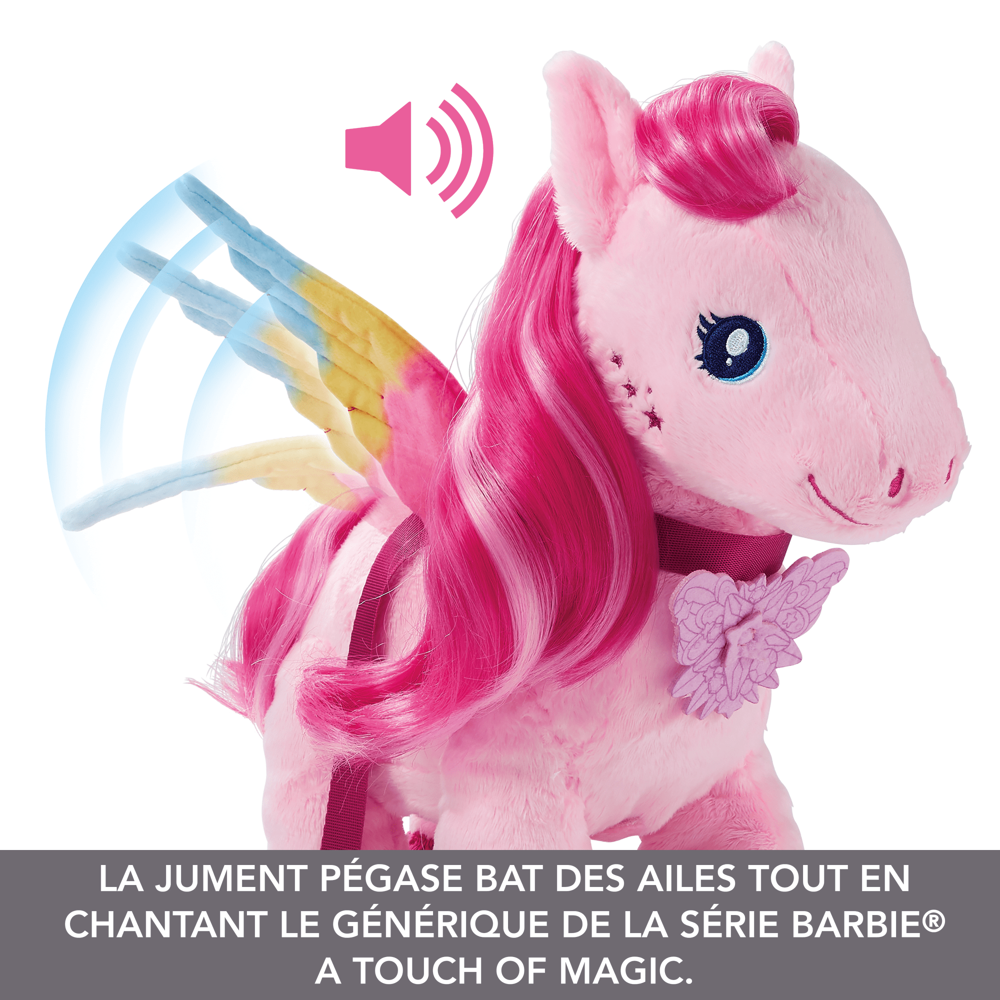 Barbie-A Touch Of Magic-Pégase Marche Et Bat Des Ailes-Peluche