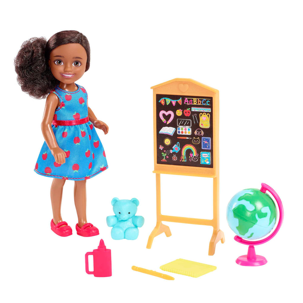 Barbie Toys, Chelsea Doll and Accessories, Can Be Career-Themed Small Dolls