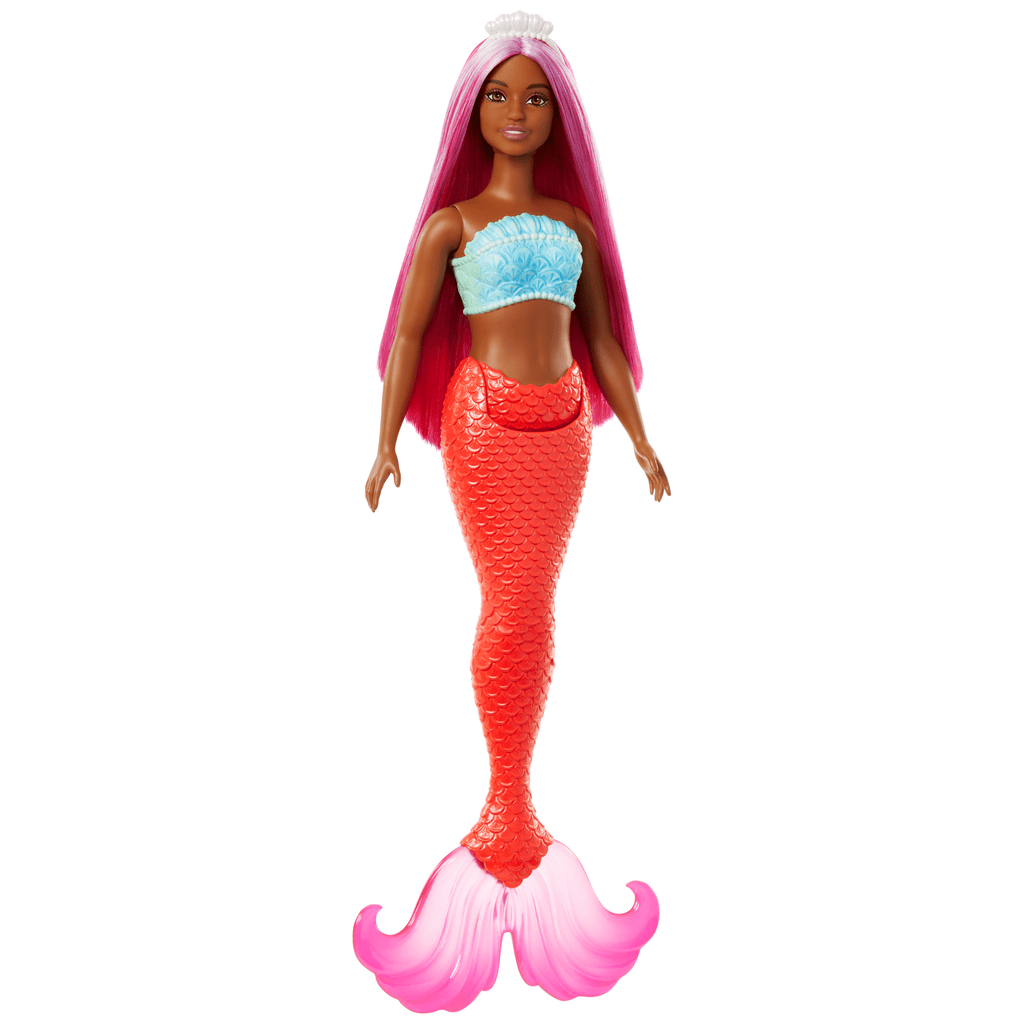 Muñecas Sirenas Barbie Con Pelo Colas Y Diademas De Colores