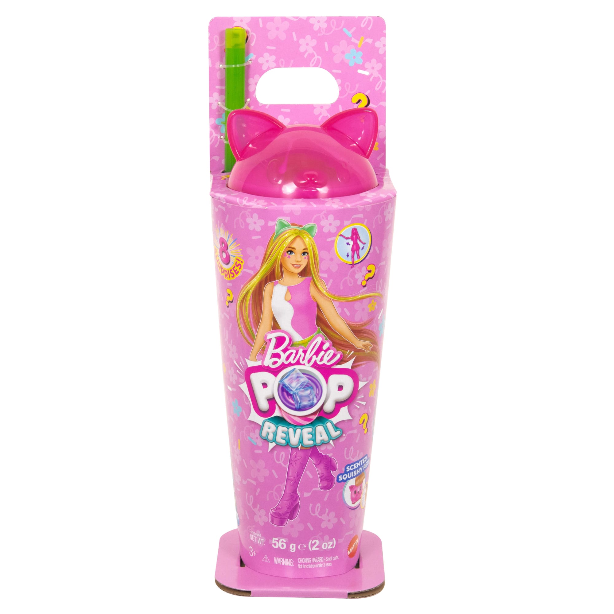 Barbiepop Pop Reveal Milkshake-Reeks Pop En Accessoires, Geurige, Felle Modepop Met Konijn (Stijlen Kunnen Variëren)