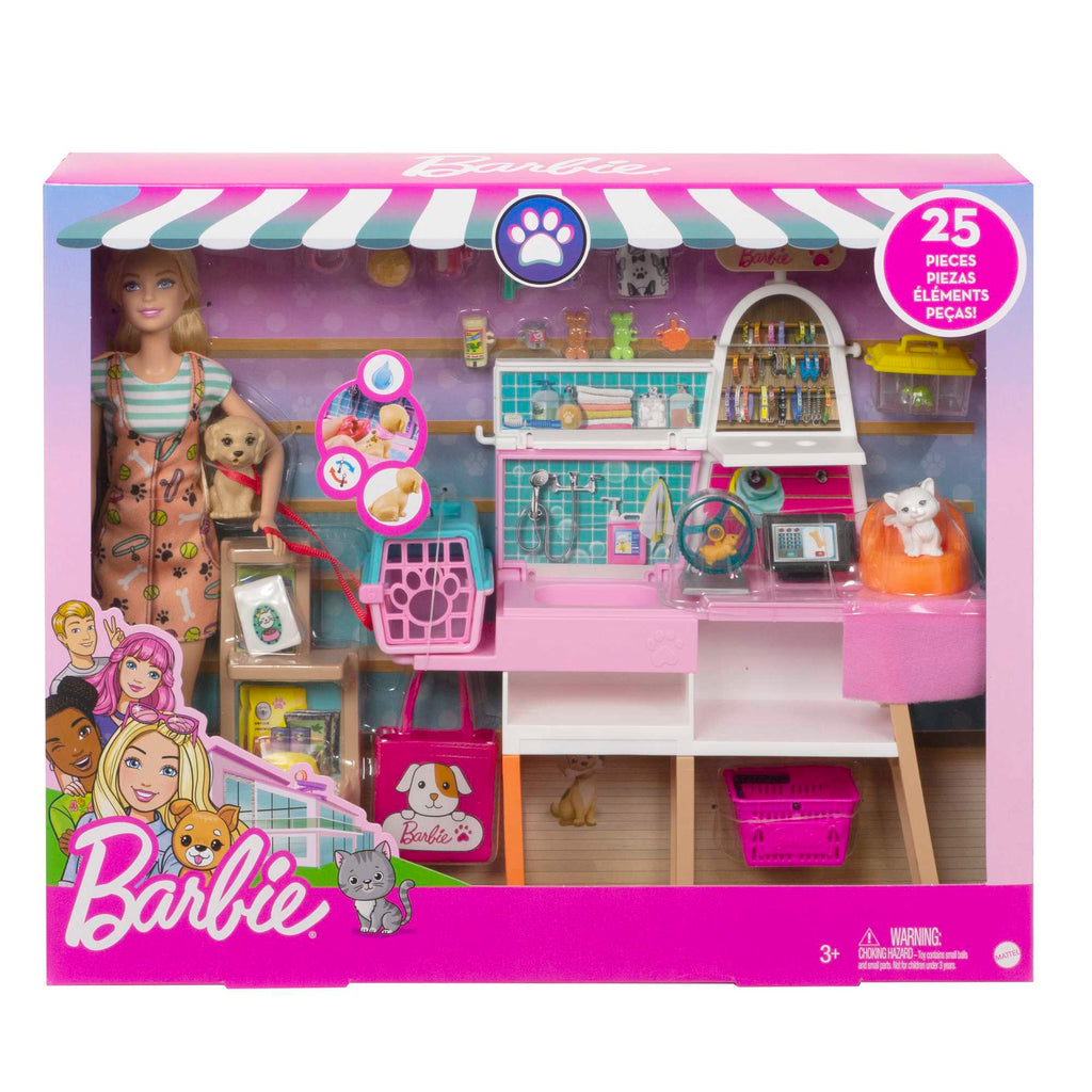 Barbie - Barbie Et Son Animalerie - Poupée Mannequin - Dès 3 Ans