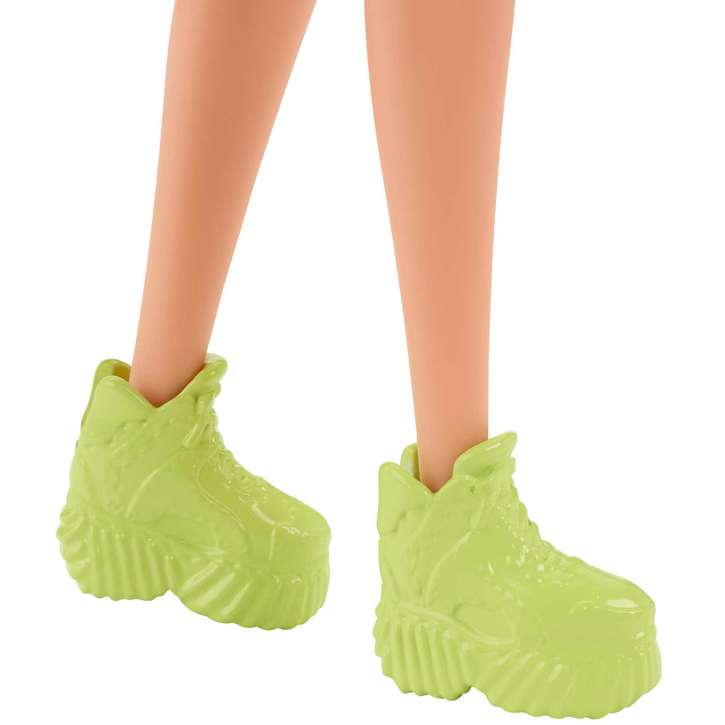 Barbie Fashionistas Puppe Im Freizeitkleid, Violette Strähnen, Für Kinder Von 3 Bis 8 Jahren