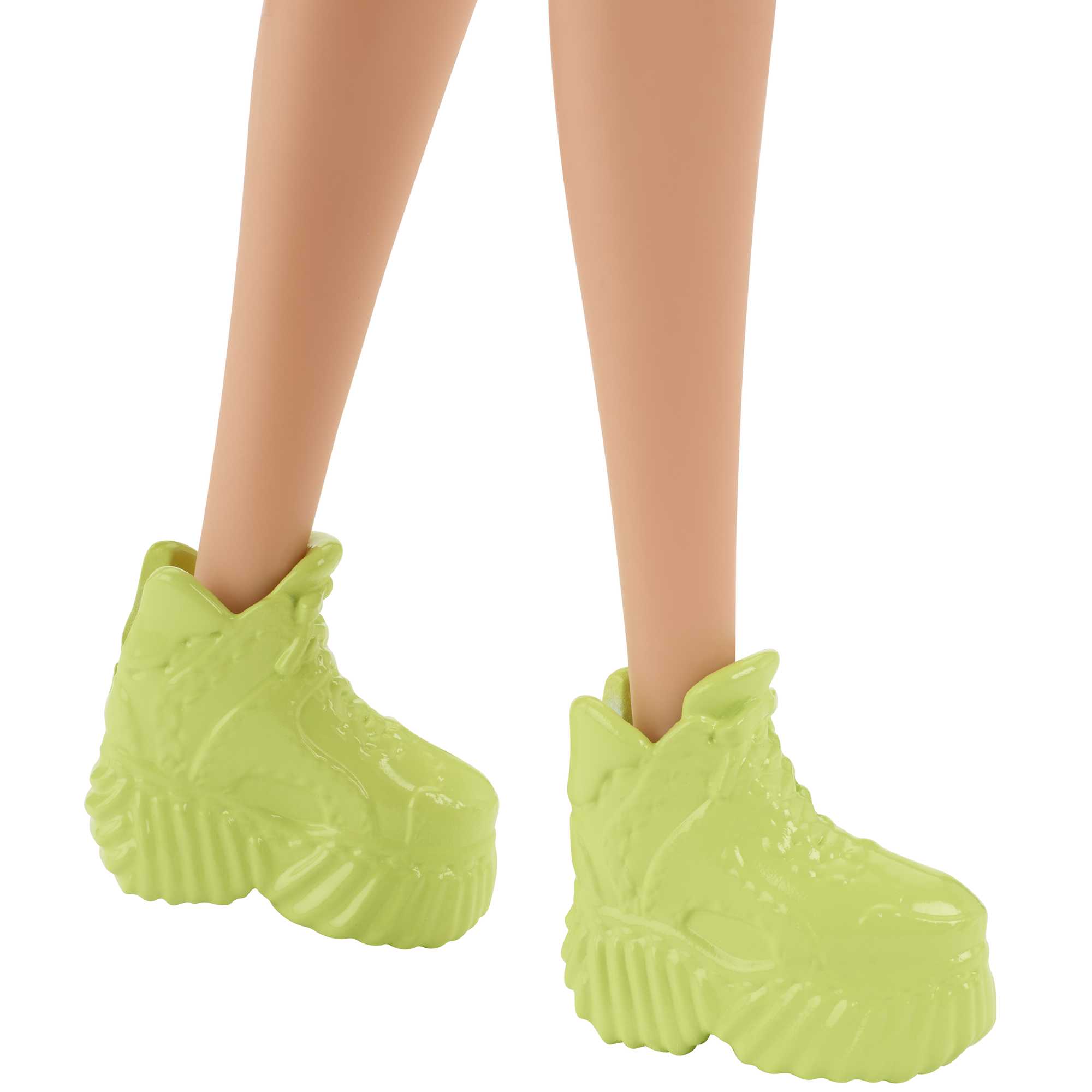 Barbie Fashionistas Puppe Im Freizeitkleid, Violette Strähnen, Für Kinder Von 3 Bis 8 Jahren