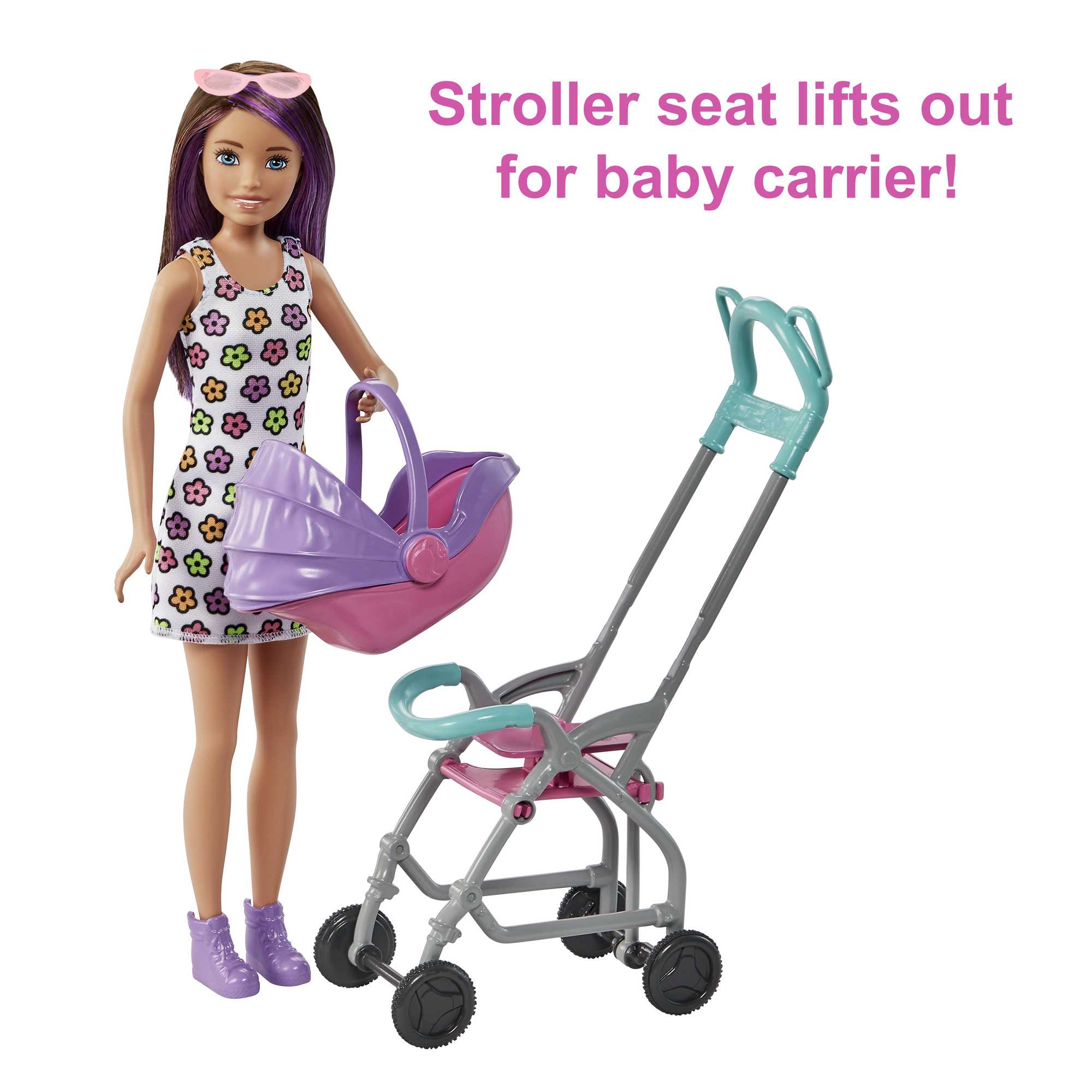 Barbie Skipper Babysitters Inc. Doll & Stroller Playset, For 3 Years & Up