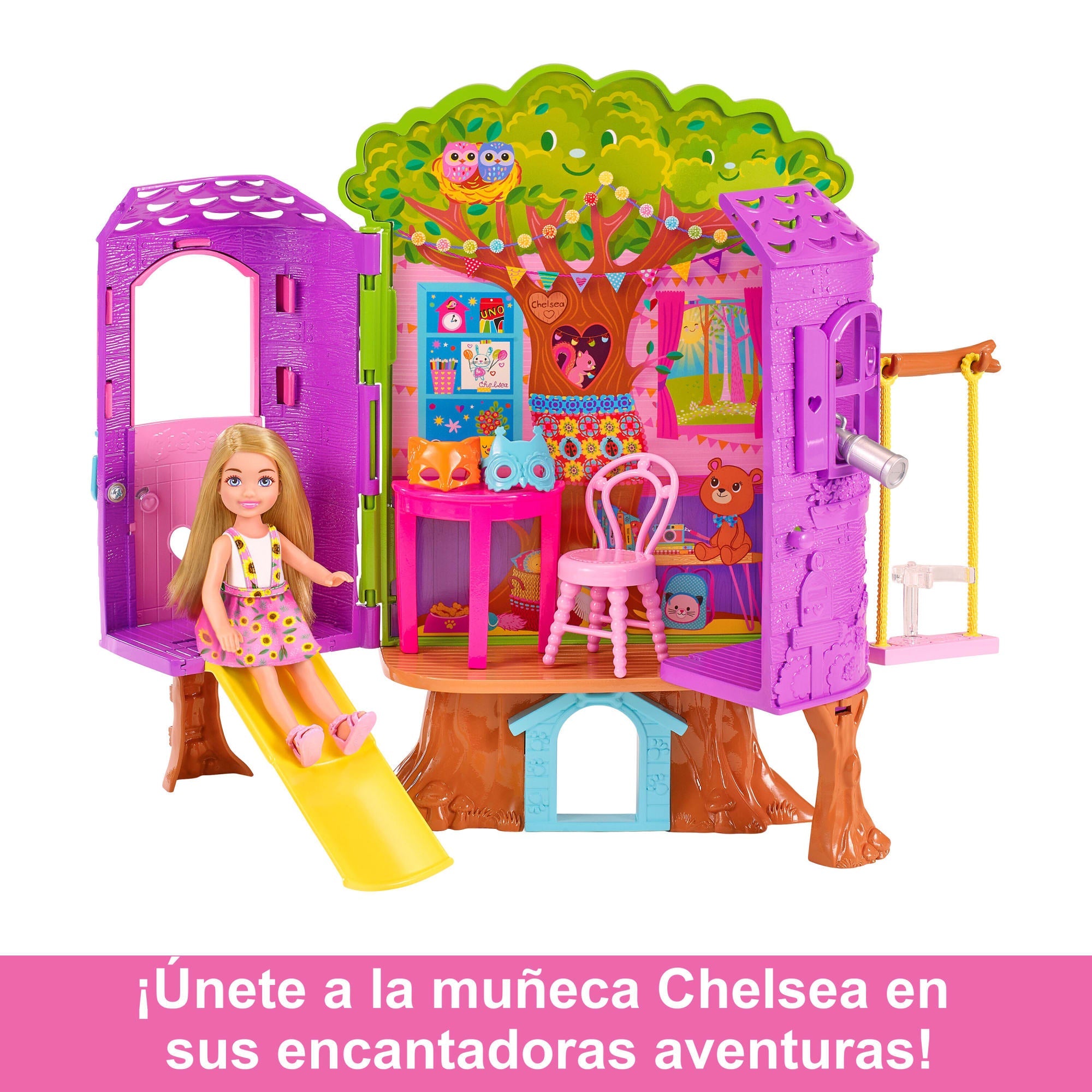 Barbie Chelsea Casa Del Árbol Set De Juego Para Muñecas +3 Años