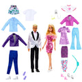 Giysiler Ve Aksesuarlarla Barbie Ve Ken Kıyafet Seti