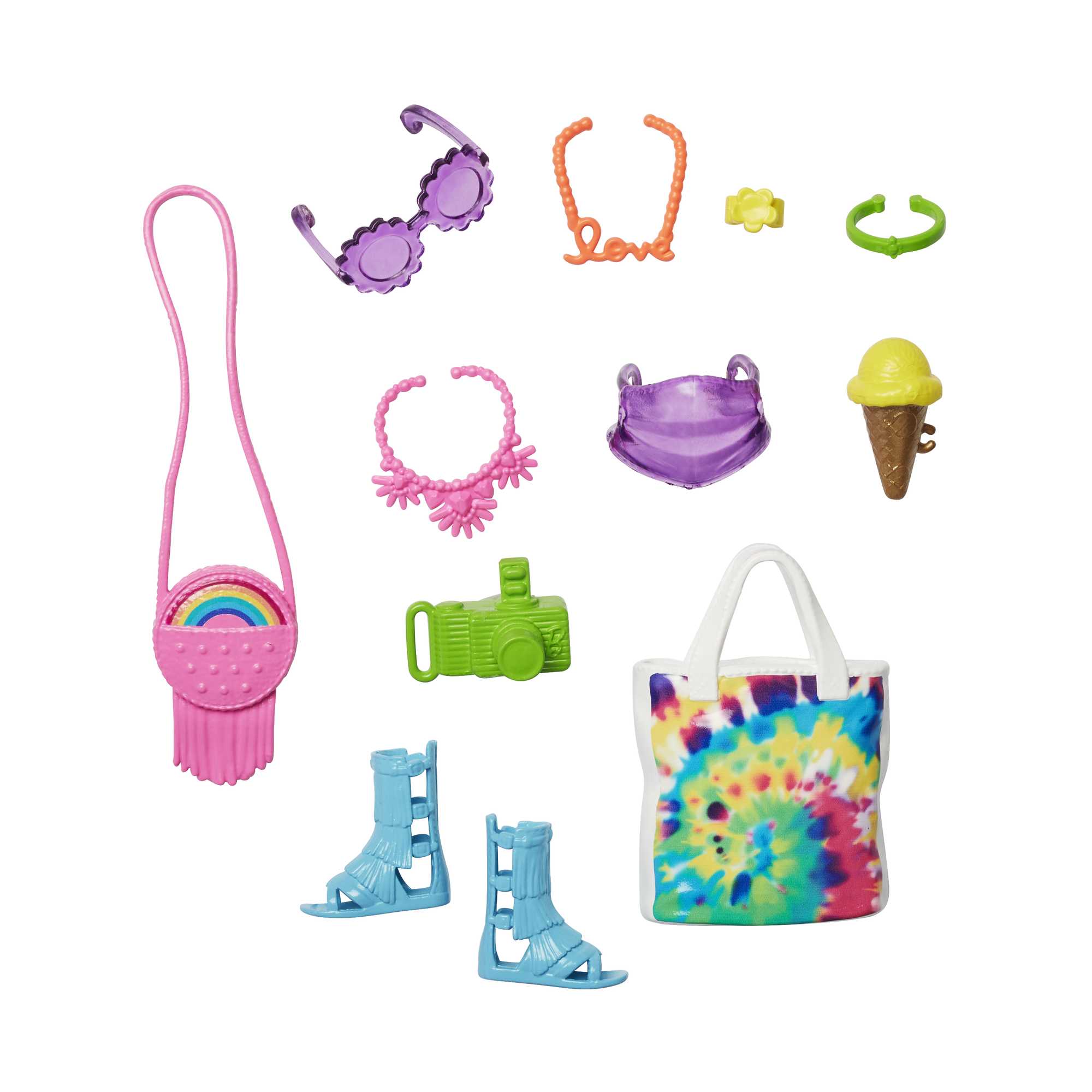 Barbie Accessori Assortimento Con 11 Pezzi A Tema Che Arricchiscono Le Storie Con Le Bambole Barbie