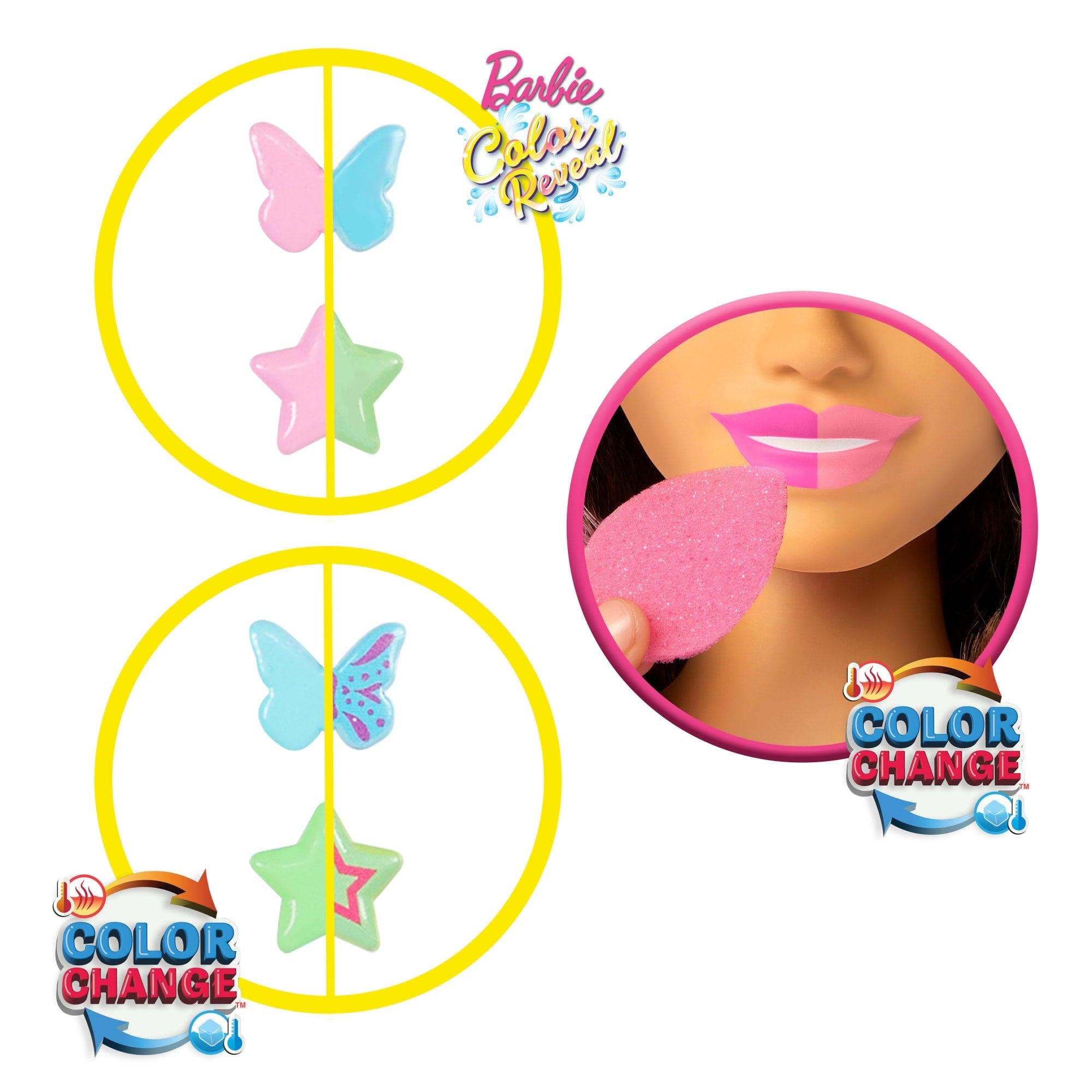 Barbie-Tête À Coiffer Color Reveal-Chevelure Brun Foncé Et Accessoires