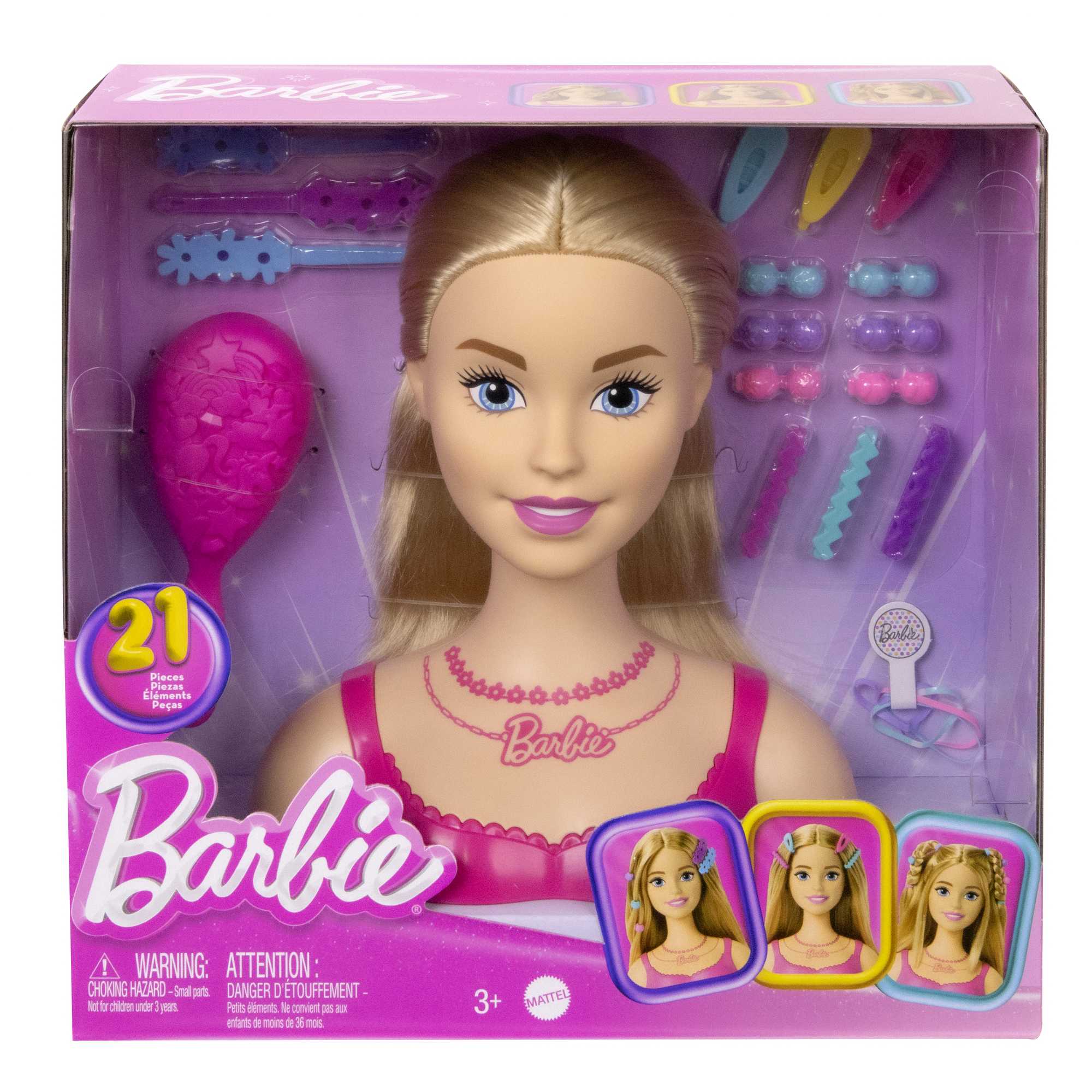 Μοντέλο Ομορφιάς Barbie, Ξανθά Μαλλιά Με 20 Χρωματιστά Αξεσουάρ