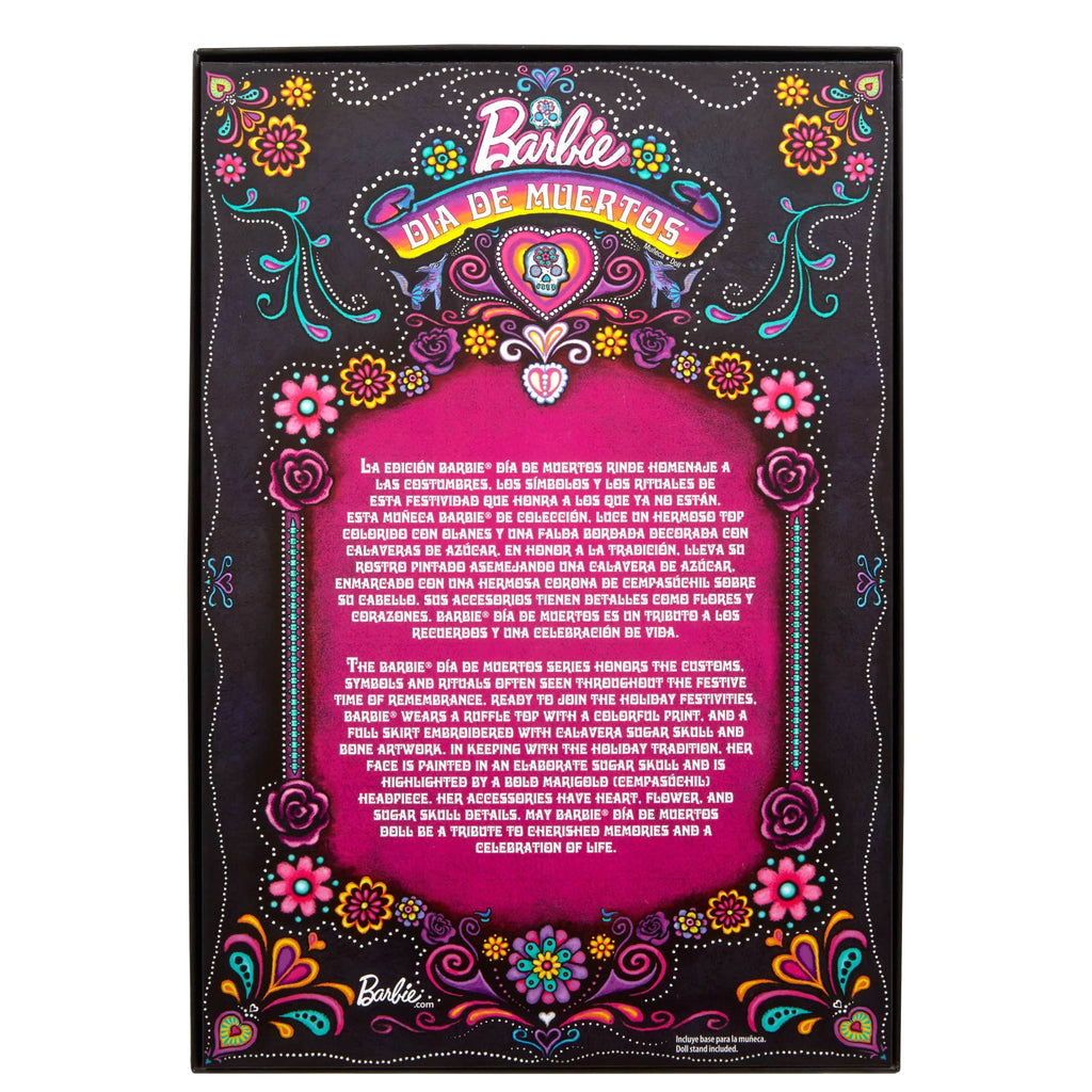 Barbie-Día De Muertos 2024-Poupée Signature Avec Robe Noire À Volants