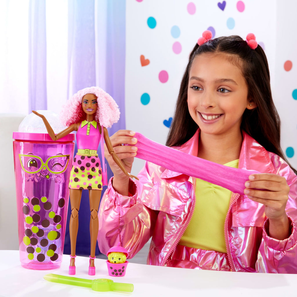 Barbie Pop Reveal Serie Bubble Tea, Bambola E Accessori, Set Con Bambola Berry Bliss Profumata Alla Moda