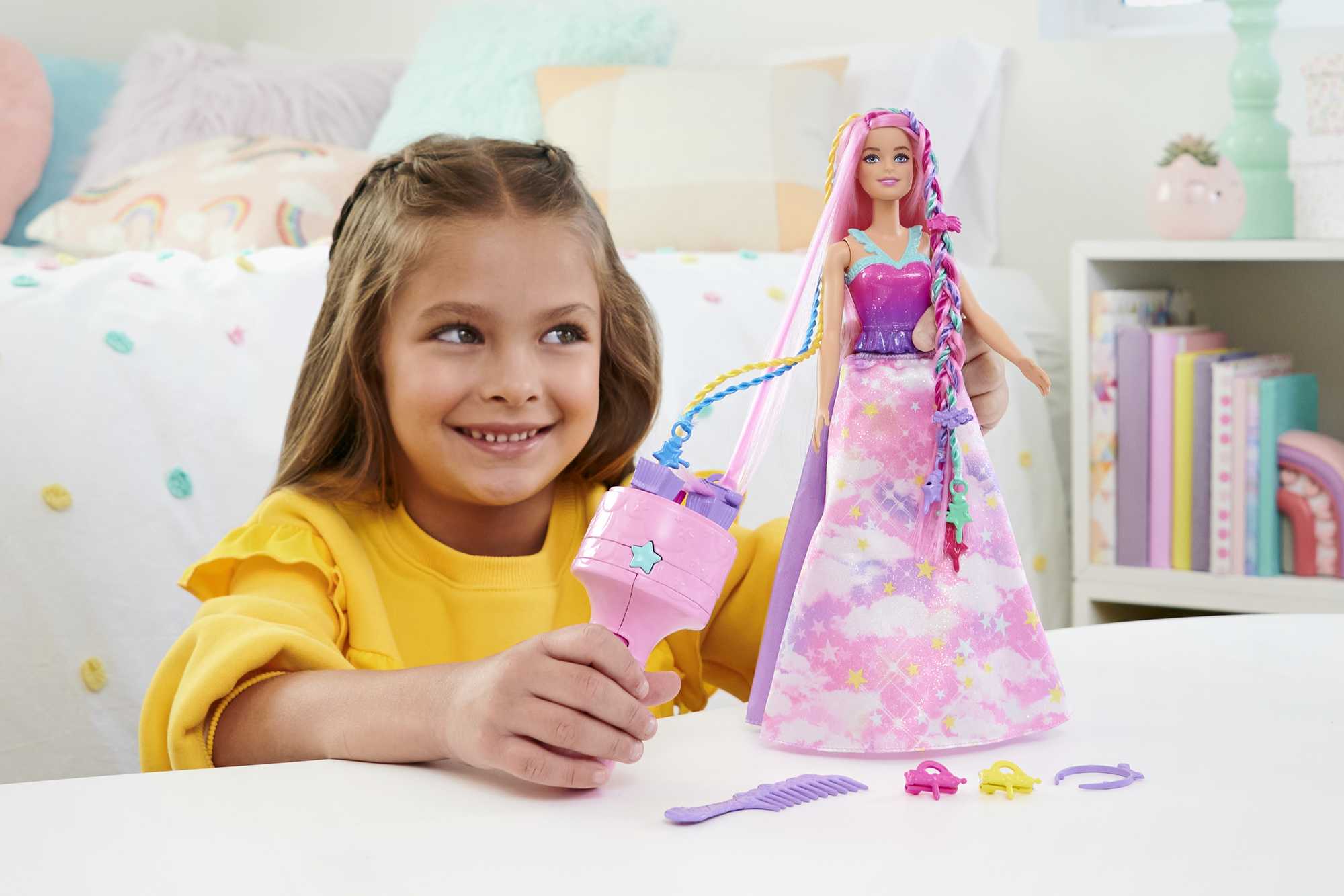Barbie-Barbie Royal Tresses Magiques-Coffret Poupée Et Accessoires