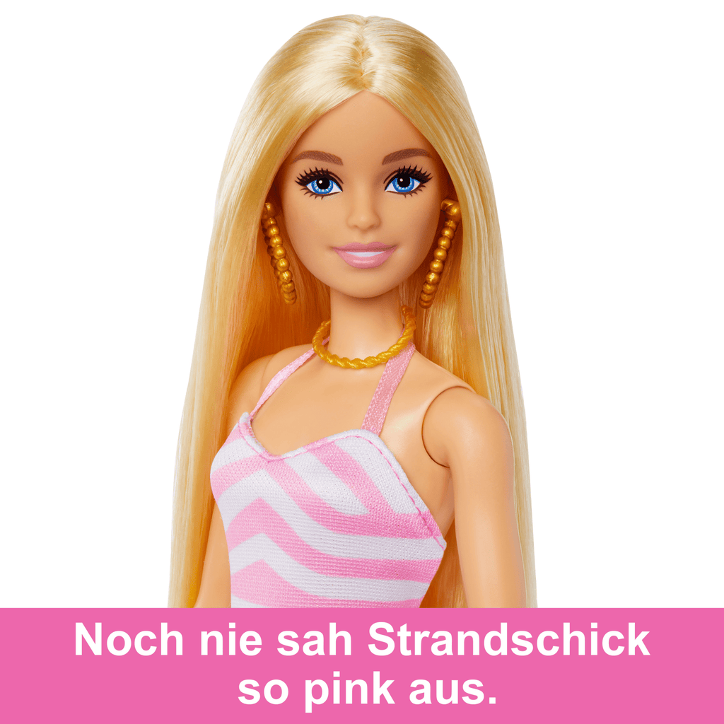Blonde Barbie-Puppe Mit Badeanzug Und Strand-Accessoires