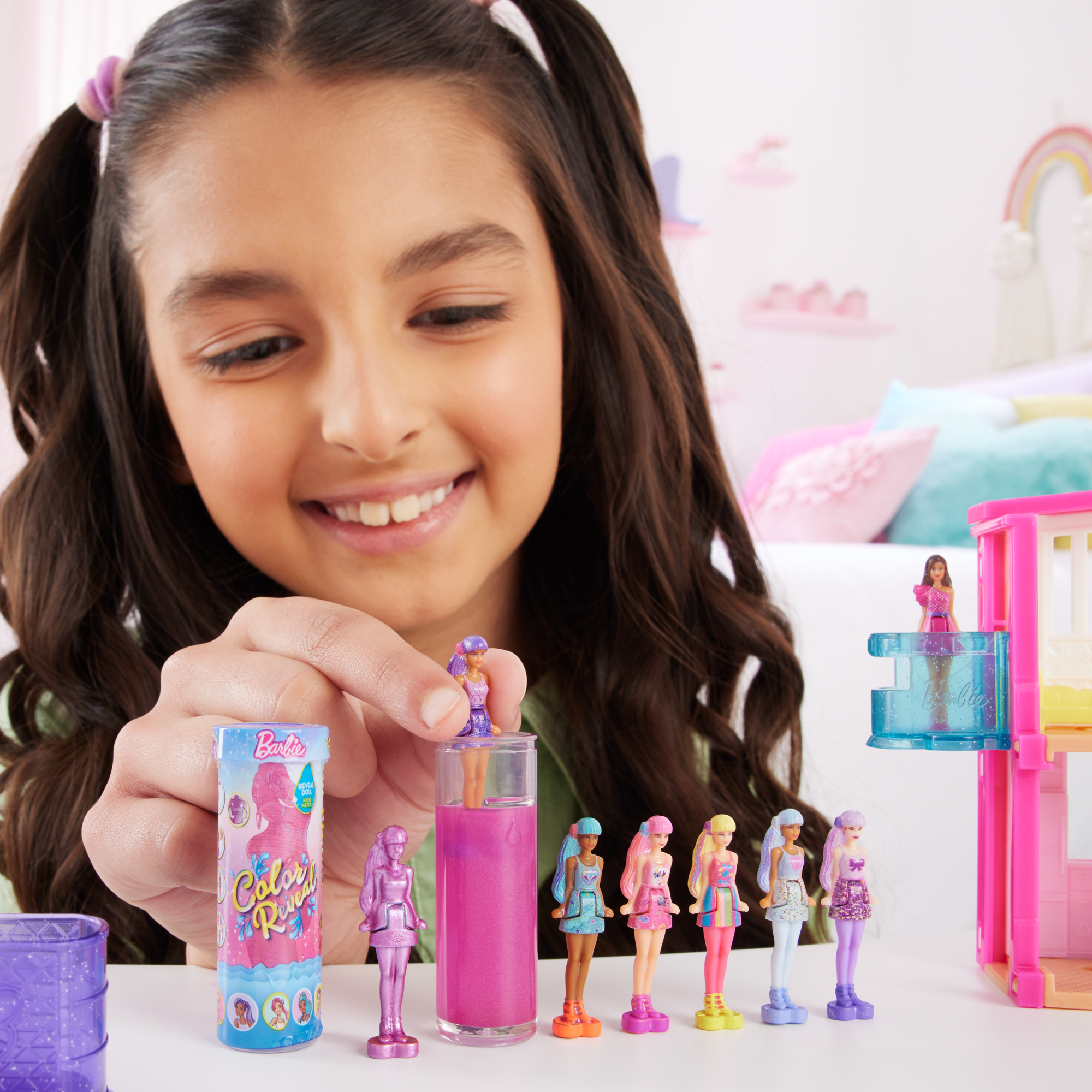 Barbie - Poupées Mini Barbieland - Assortiment Color Reveal 3,8 Cm