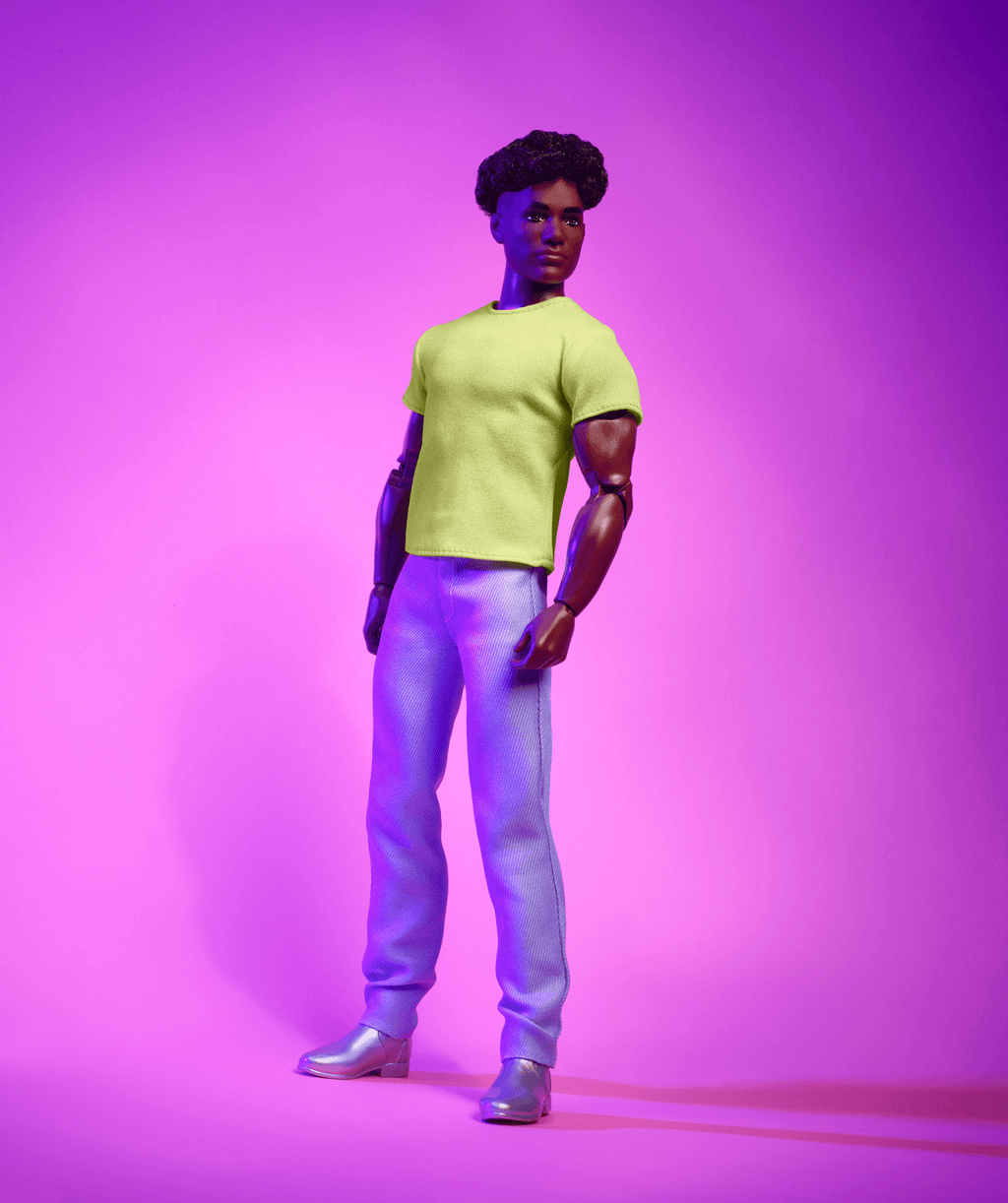 Barbie-Looks-Poupée Ken De Collection N° 25 Avec Cheveux Noirs Bouclés