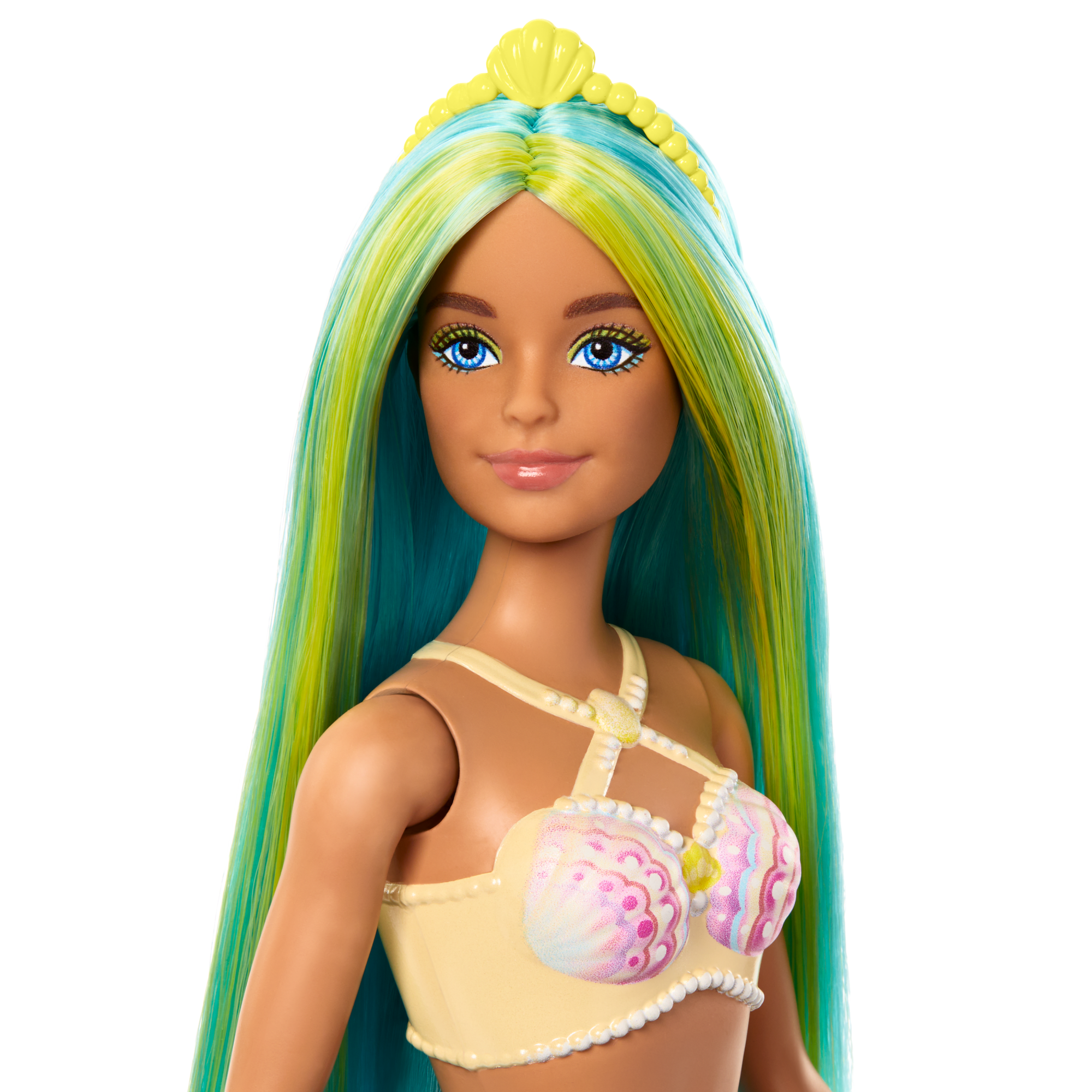 Barbie-Poupées Sirènes Avec Cheveux Et Nageoire Colorés Et Serre-Tête