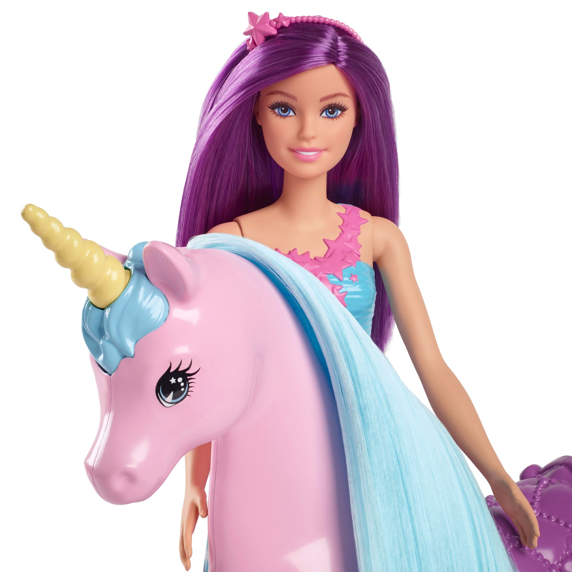 Barbie Büyüleyici Bebek Ve Tek Boynuzlu At Oyuncak Seti, Eyer, Fırça Ve Aksesuarlar