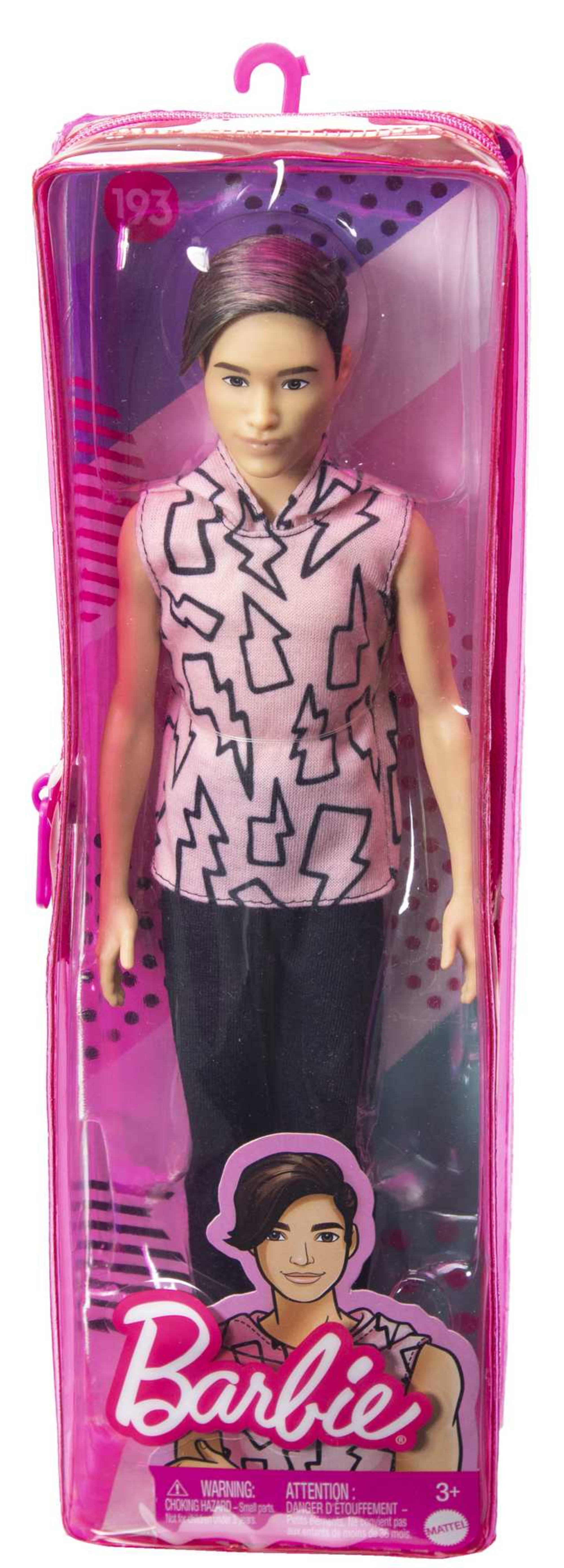 Barbie Ken Fashionistas Puppe Im Hoodie Mit Blitzen, Braune Haare, Hose, Für Kinder Von 3 Bis 8 Jahren