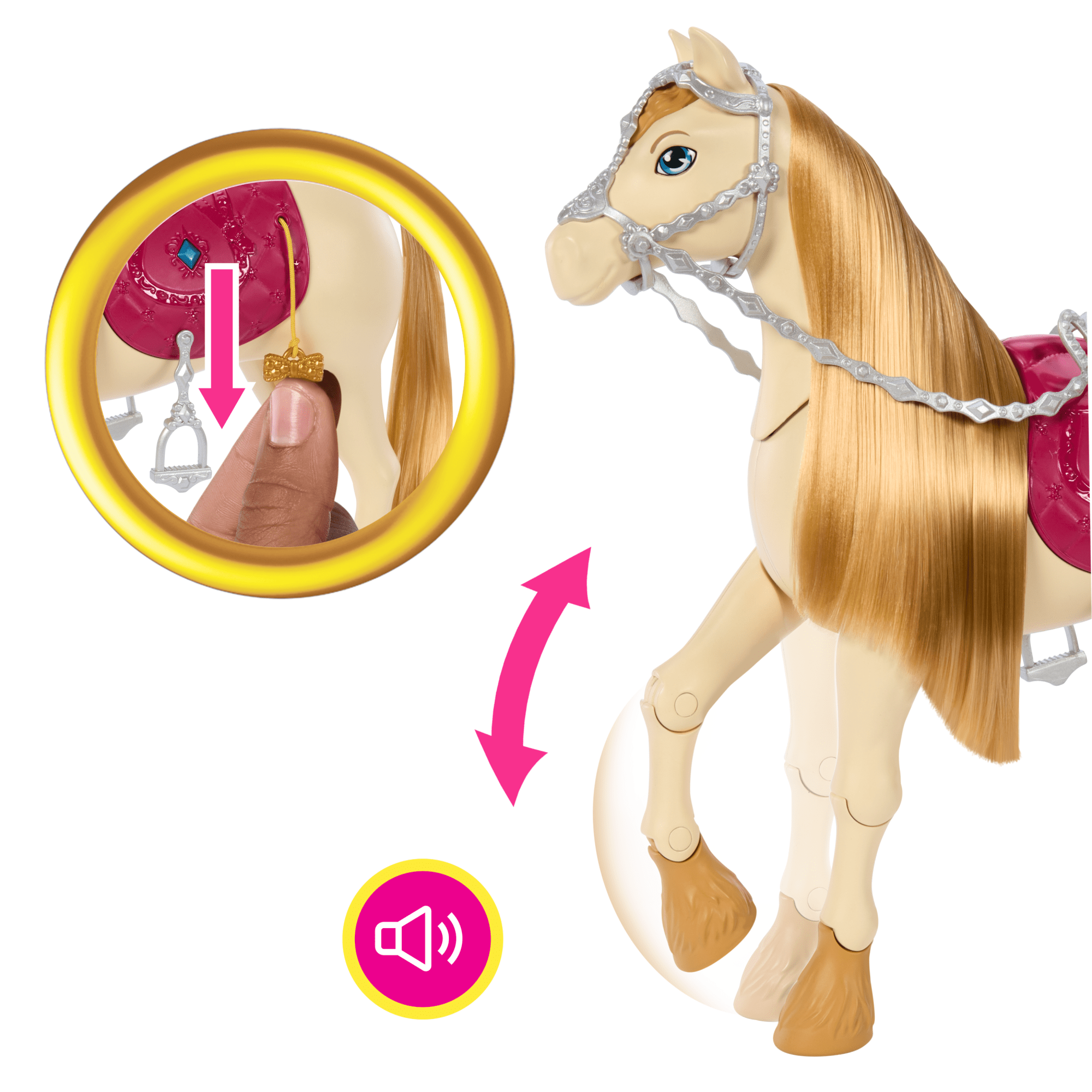 Barbie Mysteries The Great Horse Chase Διαδραστικό Άλογο Με Ήχους, Μουσική Και Αξεσουάρ
