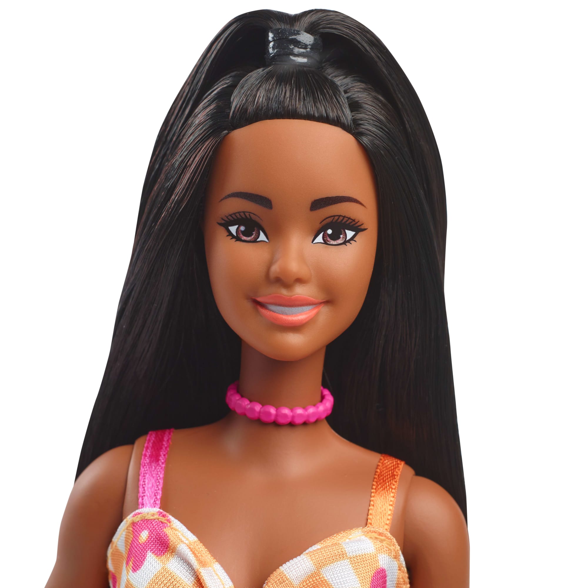 Barbie Fashionistas-Puppe Nr. 233 Mit Blumen-Midi-Karokleid Und Schwarzem Haar